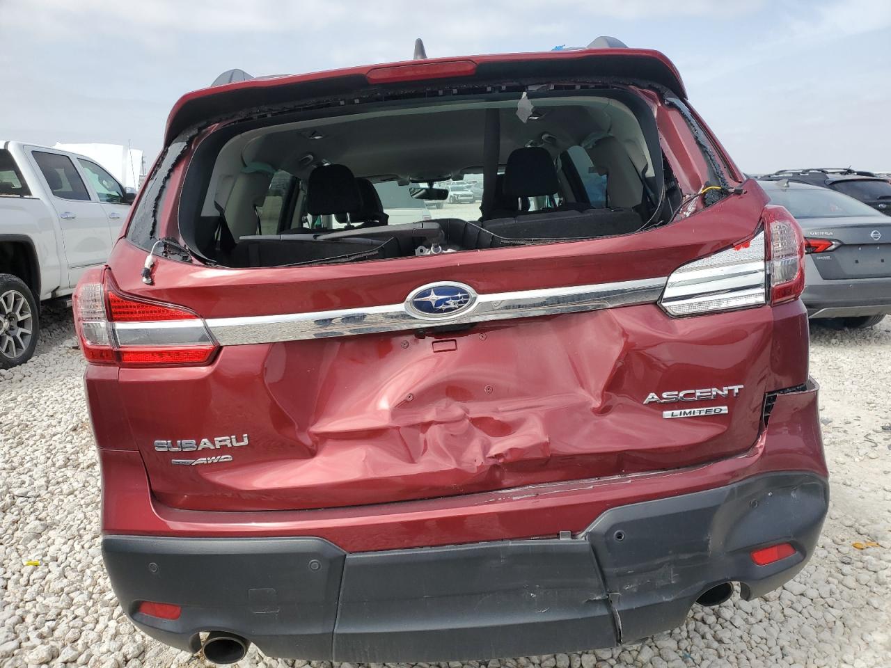 2019 Subaru Ascent VIN 4S4WMAMD8K3447139 Copart auction photo, front end / rear end damage thumbnail 6