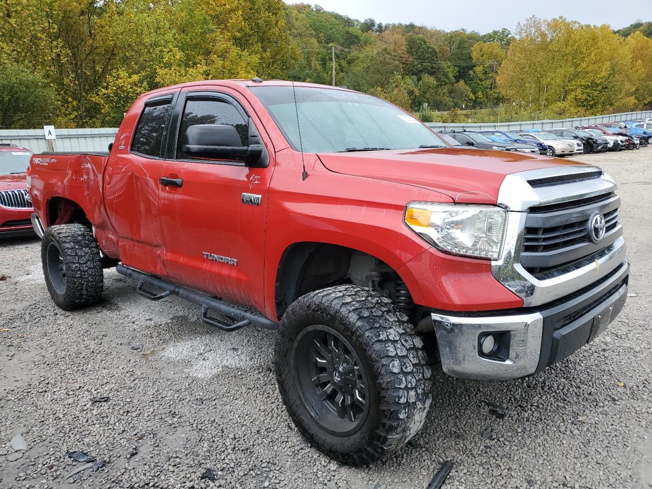 2014 Toyota Tundra VIN 5TFUW5F14EX339601 Copart auction photo, side damage thumbnail 4