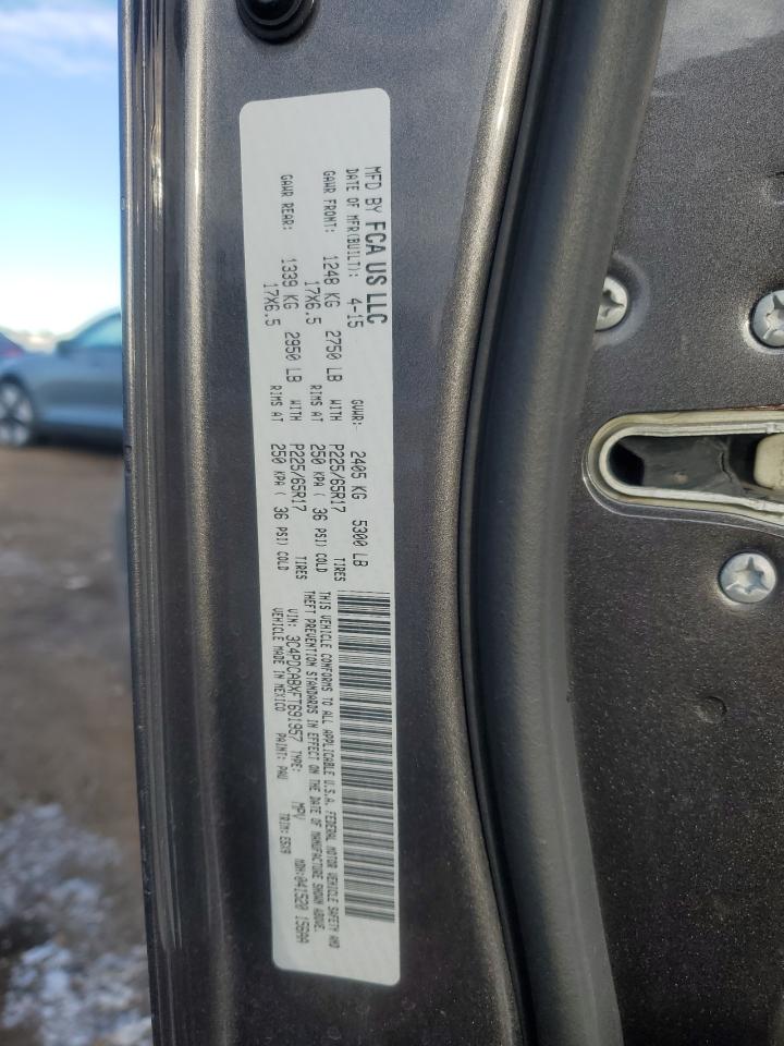 2015 Dodge Journey VIN 3C4PDCABXFT691957 Copart auction photo, front end damage thumbnail 15