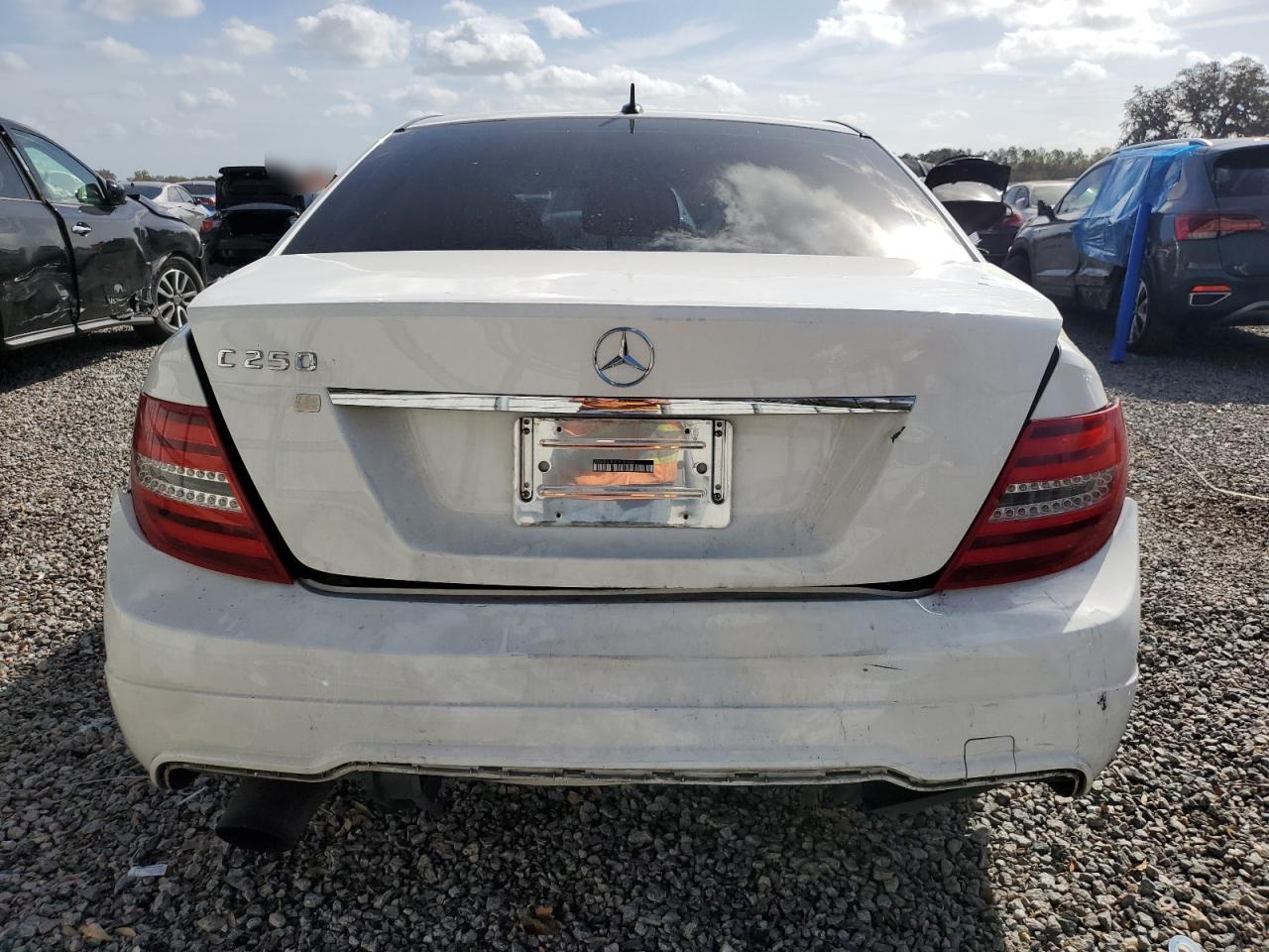 2013 Mercedes-Benz C-klasse VIN WDDGF4HB0DA789525 Copart auction photo, rear end damage thumbnail 6