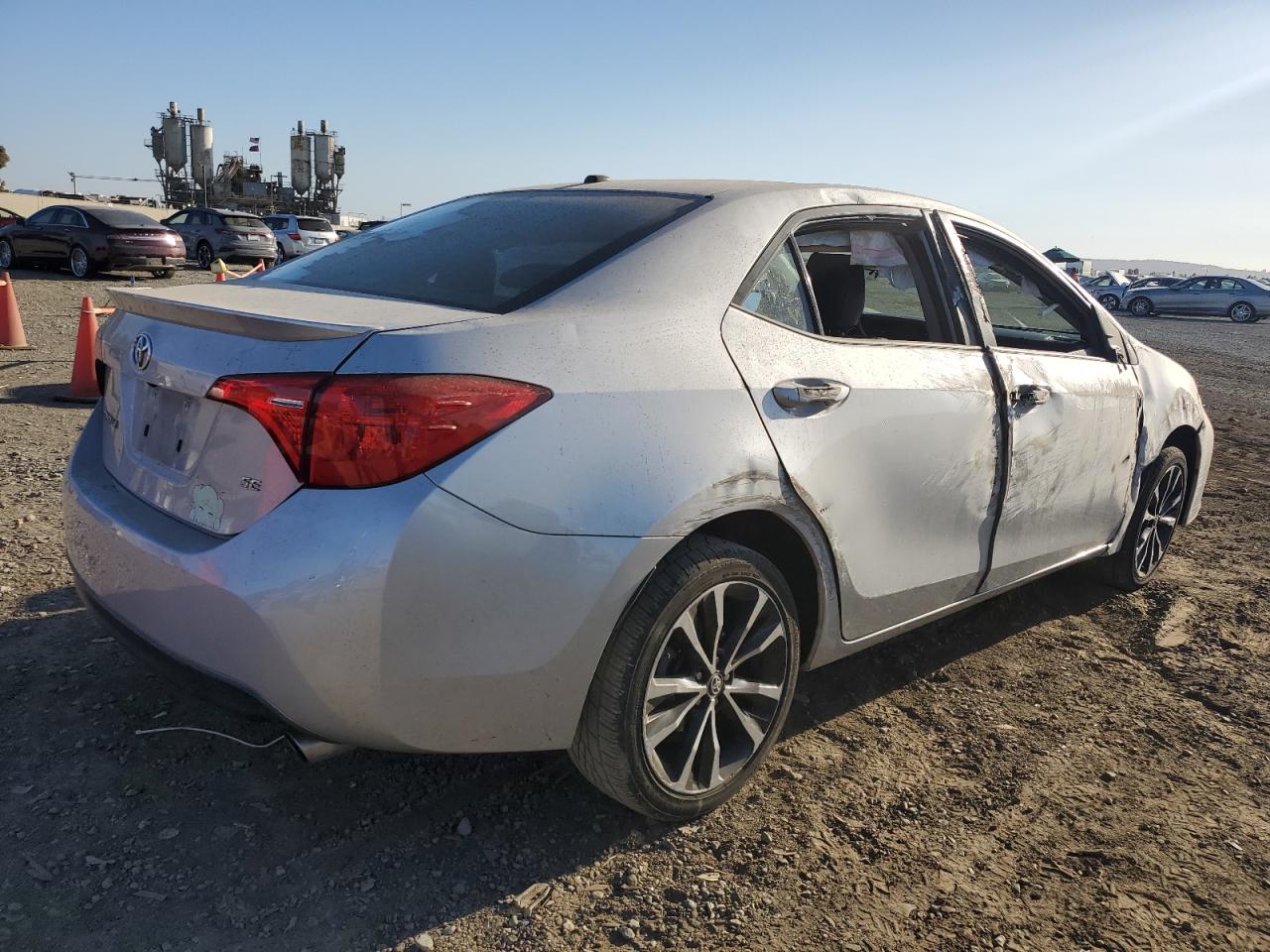 2017 Toyota Corolla VIN 5YFBURHE9HP664946 Copart auction photo, all over damage thumbnail 3