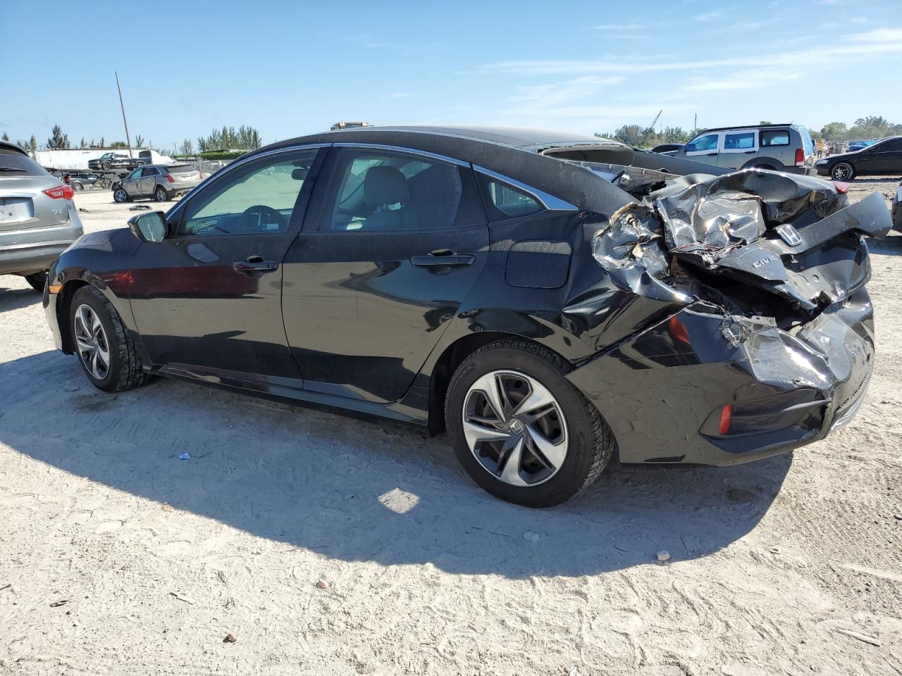 2019 Honda Civic VIN 2HGFC2F61KH599418 Copart auction photo, rear end / mechanical damage thumbnail 2