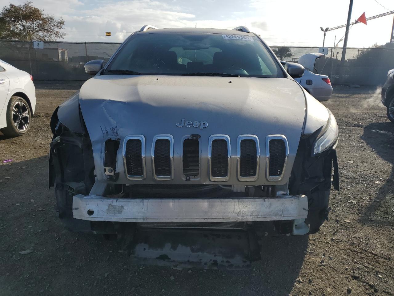 2017 Jeep Grand Cherokee VIN 1C4PJLCB9HW667698 Copart auction photo, front end damage thumbnail 5