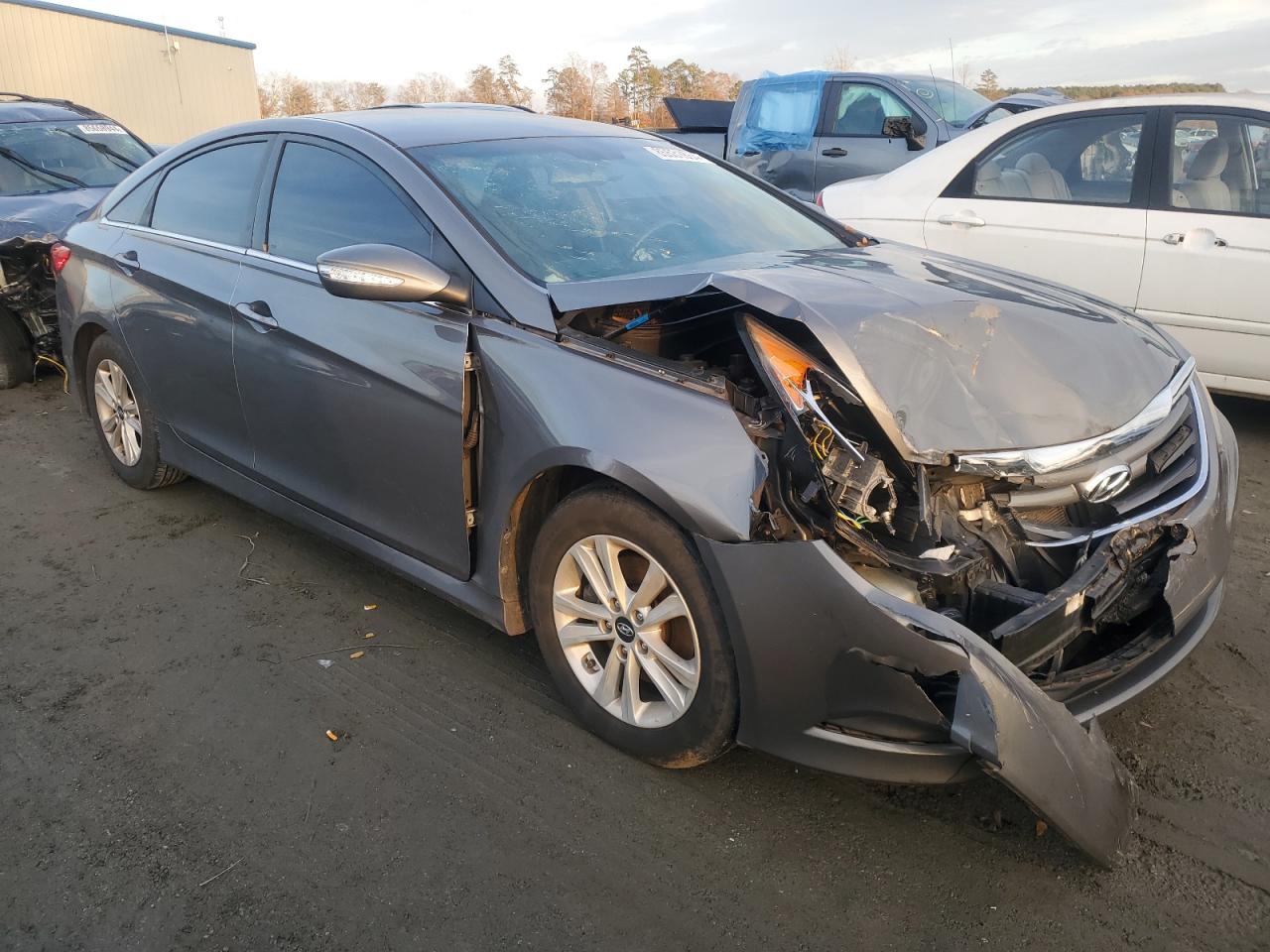 2014 Hyundai Sonata VIN 5NPEB4AC4EH936231 Copart auction photo, front end damage thumbnail 4
