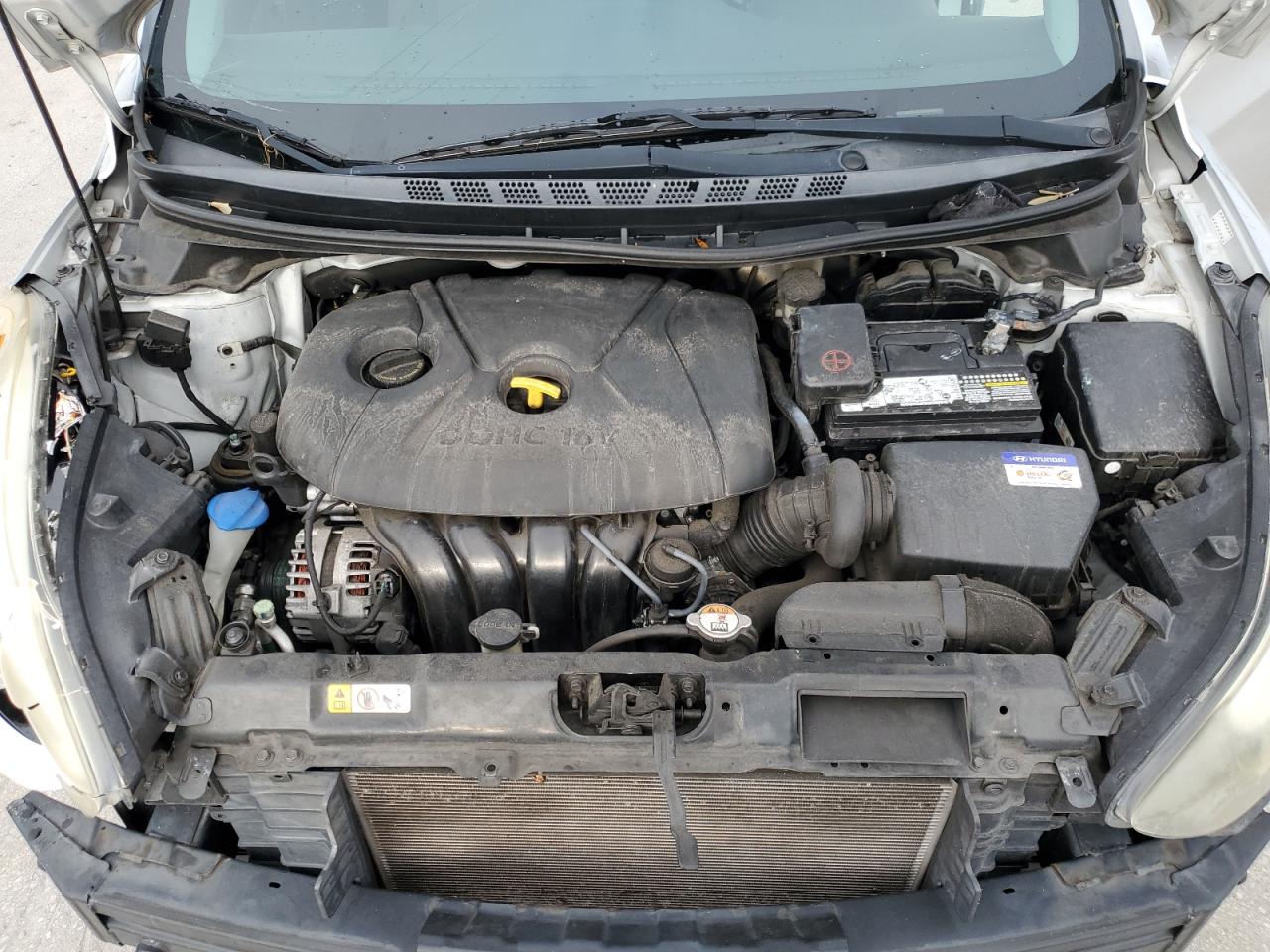 2016 Hyundai Elantra VIN KMHDH4AE2GU512188 Copart auction photo, front end damage thumbnail 11