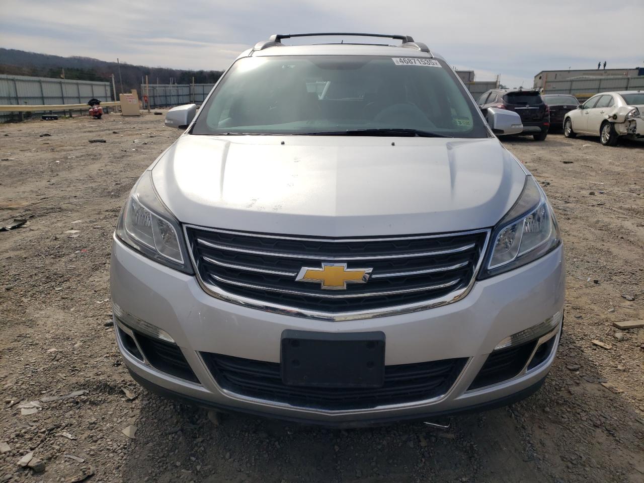 2014 Chevrolet Traverse VIN 1GNKVHKD4EJ186983 Copart auction photo, top/roof / side damage thumbnail 5