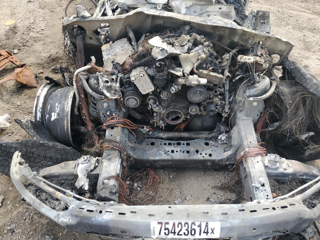 2021 Ford F-150 VIN 1FTEW1EP9MKE17563 Copart auction photo, burn damage thumbnail 11