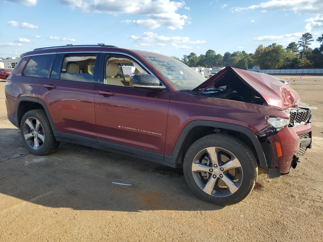 2021 Jeep Grand Cherokee VIN 1C4RJKBGXM8204791 Copart auction photo, front end / mechanical damage thumbnail 4