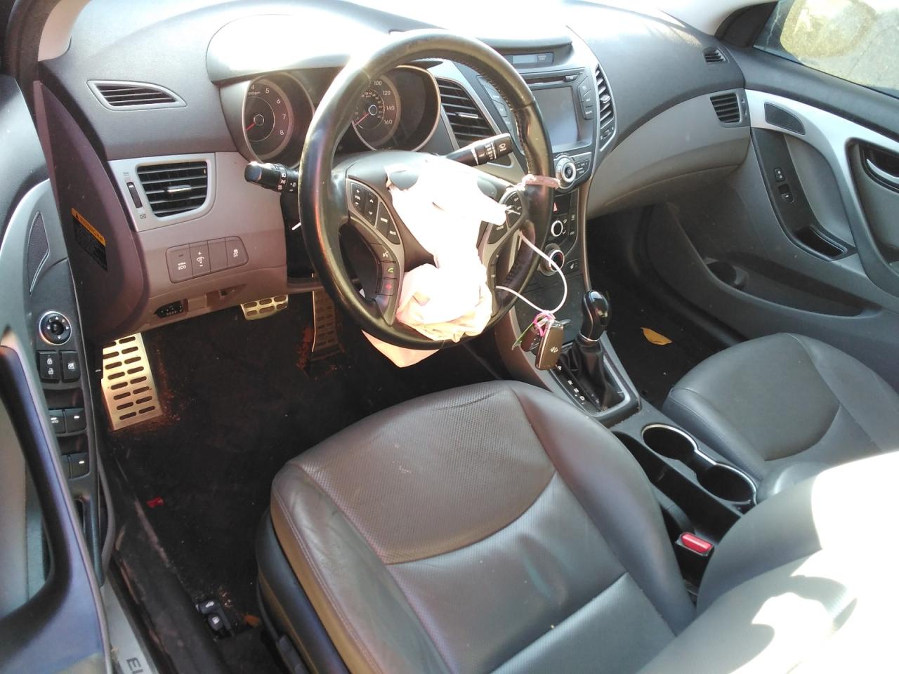 2015 Hyundai Elantra VIN KMHDH4AH6FU304596 Copart auction photo, front end / side damage thumbnail 8