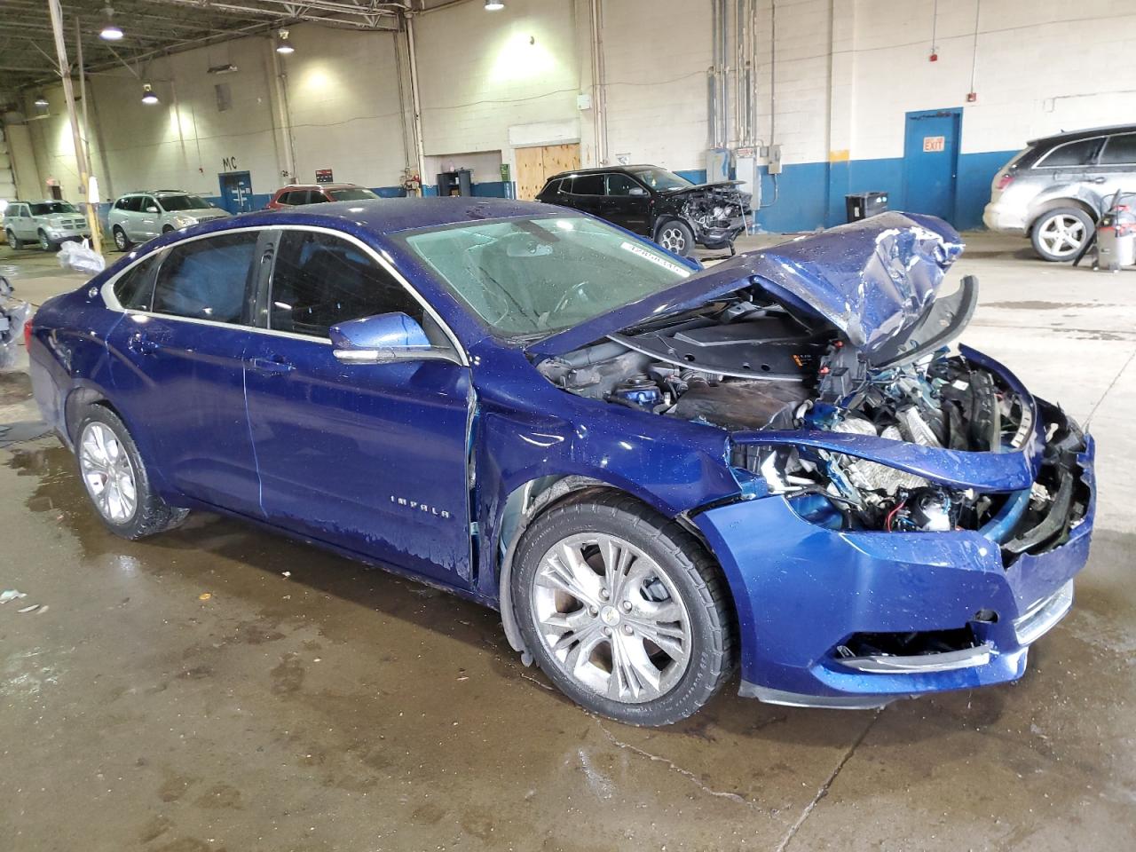 2014 Chevrolet Impala VIN 1G1115SL4EU132077 Copart auction photo, front end damage thumbnail 4