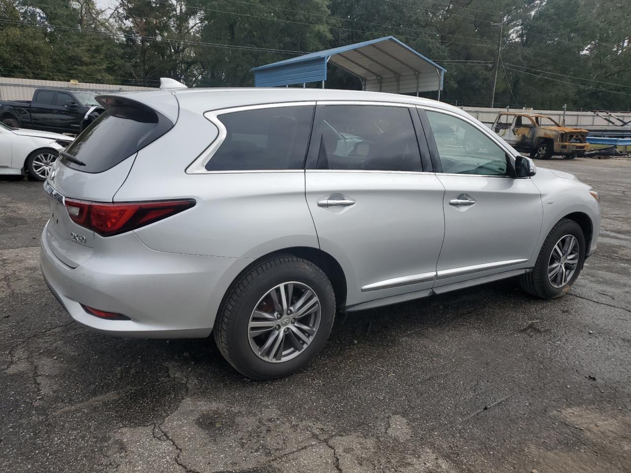 2020 Infiniti QX60 VIN 5N1DL0MM1LC505551 Copart auction photo, side damage thumbnail 3