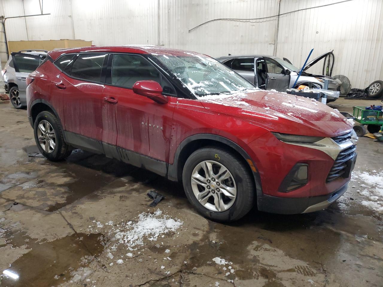 2021 Chevrolet Blazer VIN 3GNKBHRS9MS587374 Copart auction photo, front end damage thumbnail 4