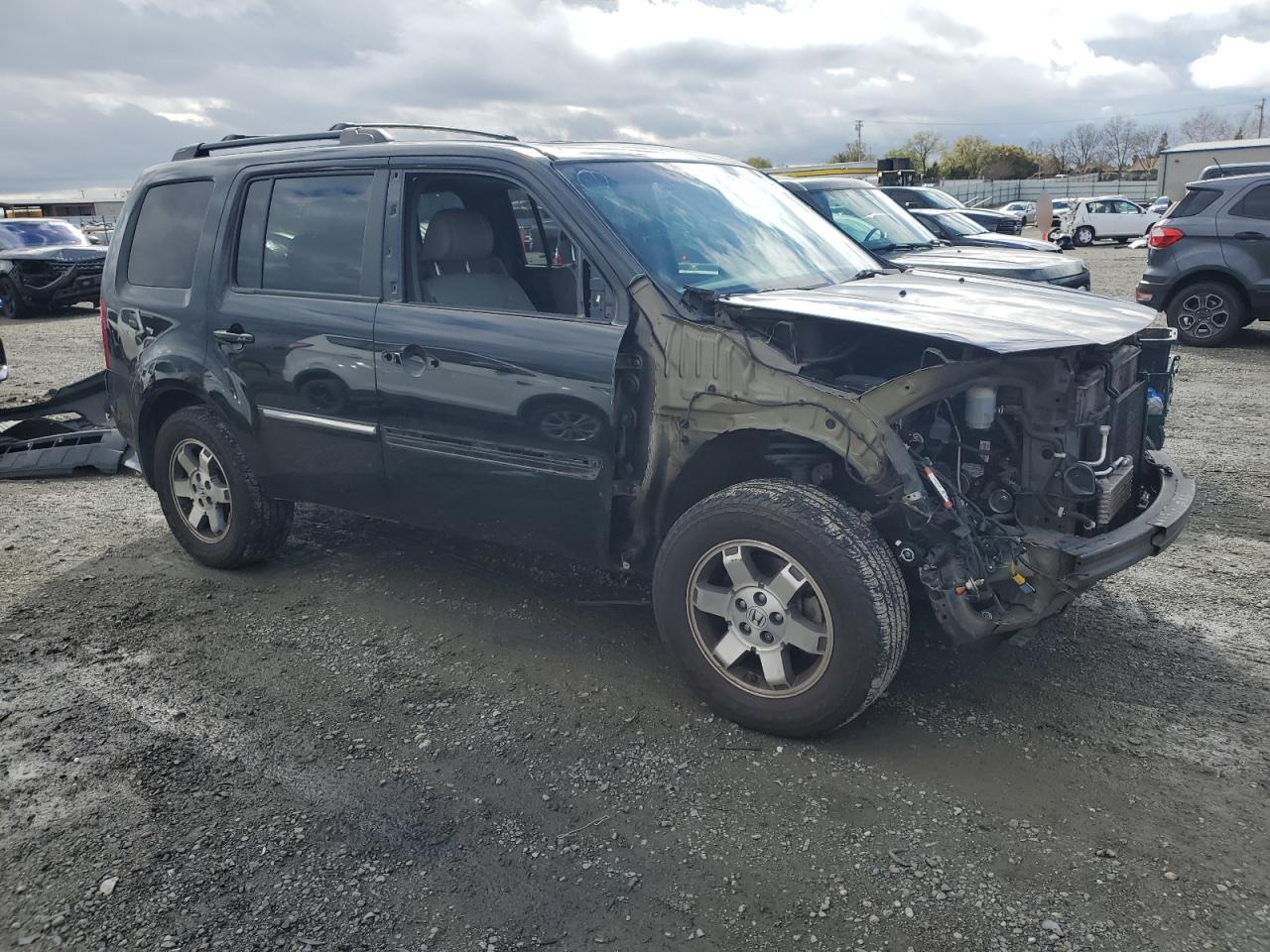 2010 Honda Pilot VIN 5FNYF4H80AB022540 Copart auction photo, side / front end damage thumbnail 4