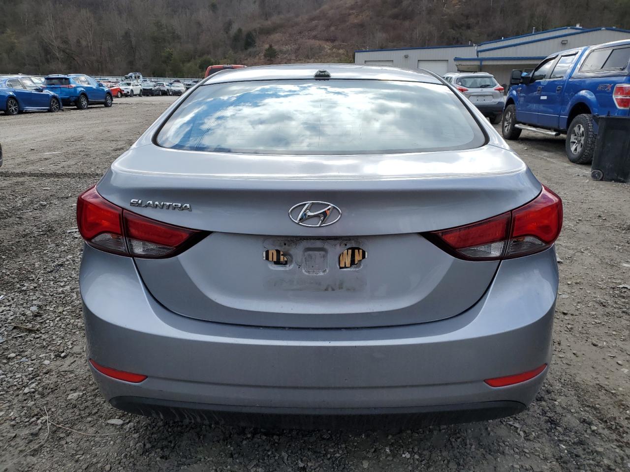 2016 Hyundai Elantra VIN 5NPDH4AE3GH714276 Copart auction photo, front end damage thumbnail 6