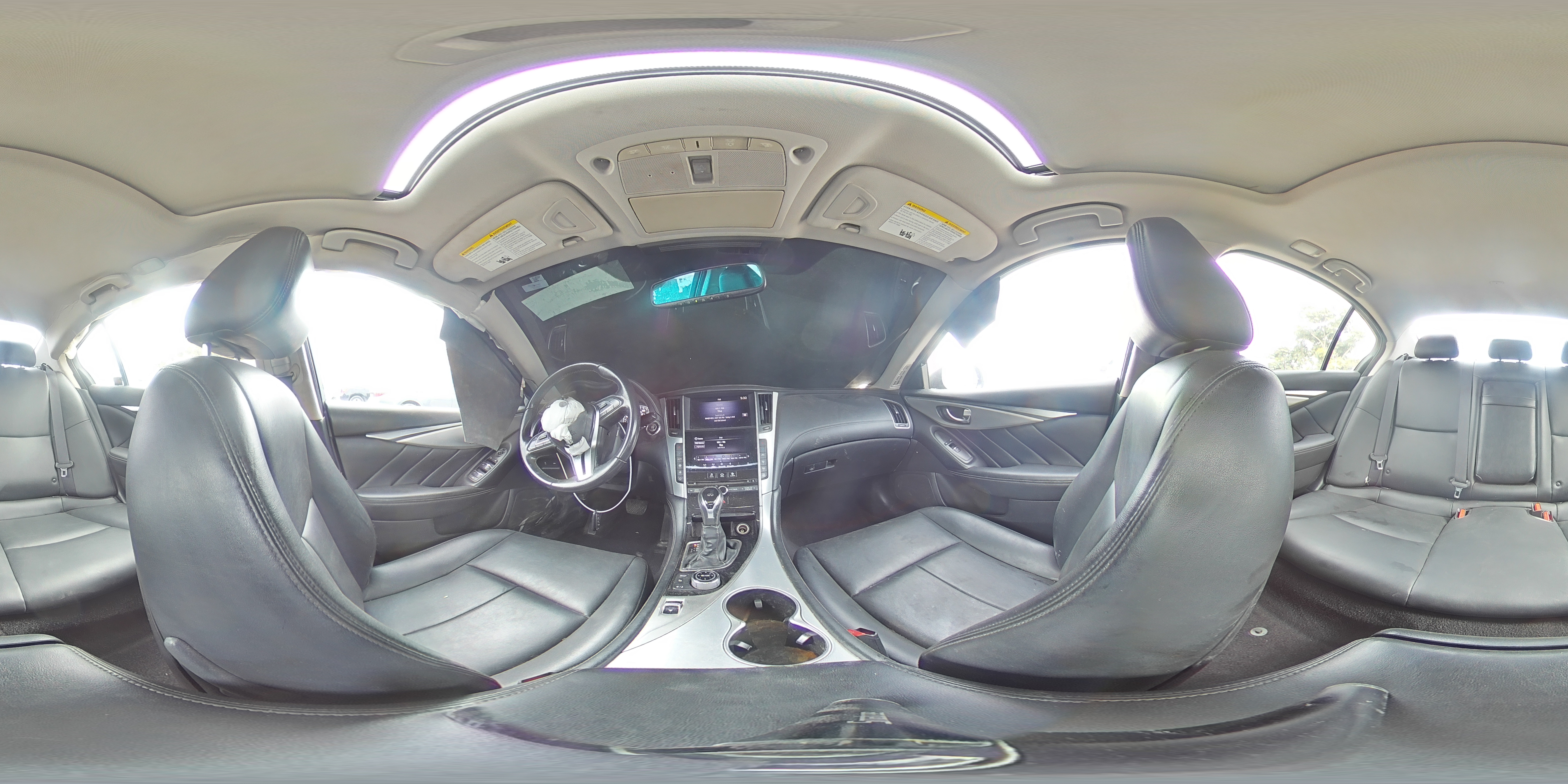 2020 Infiniti Q50 VIN JN1EV7AP4LM202285 Copart auction photo, front end / side damage thumbnail 14