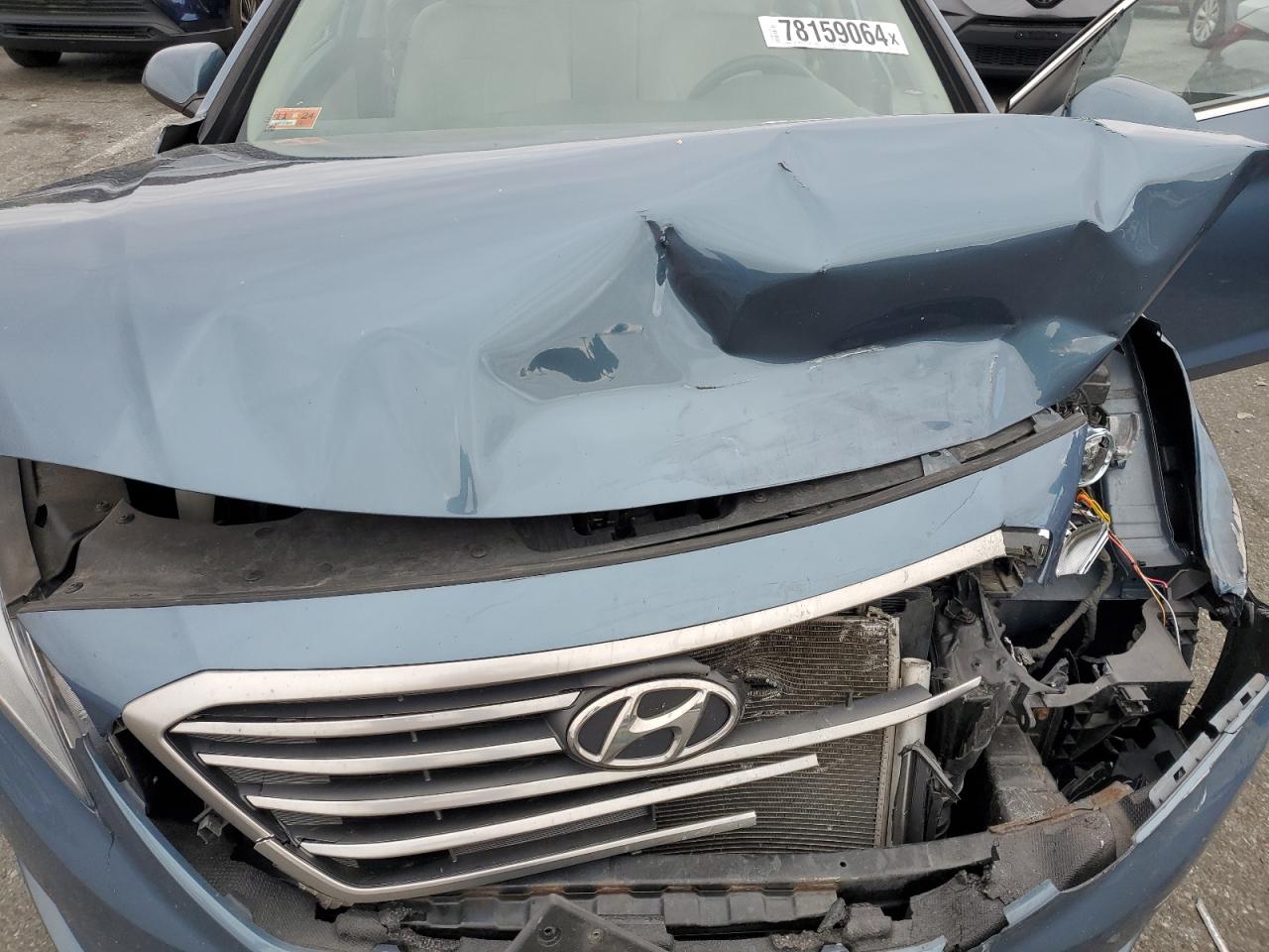 2015 Hyundai Sonata VIN 5NPE24AF8FH186246 Copart auction photo, front end / minor dent/scratches damage thumbnail 11