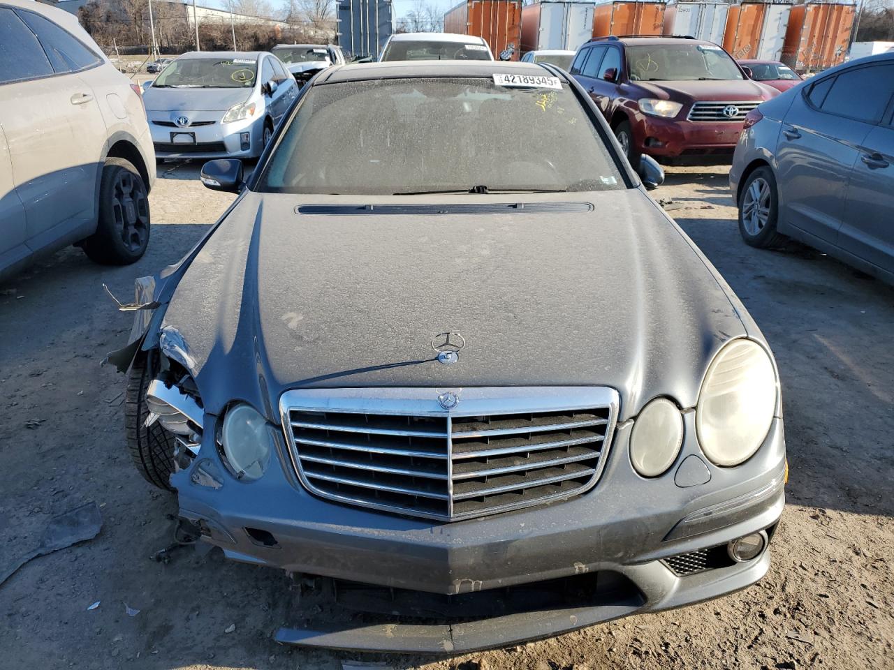 2007 Mercedes-Benz E-klasse VIN WDBUF77X87B082522 Copart auction photo, front end / mechanical damage thumbnail 5