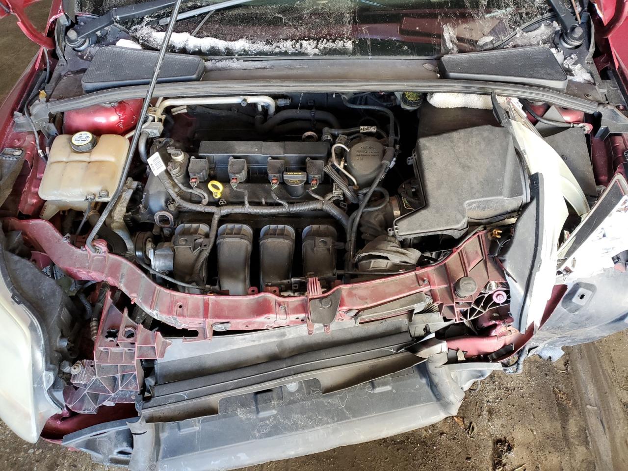 2013 Ford Focus VIN 1FADP3K25DL282286 Copart auction photo, front end / side damage thumbnail 12
