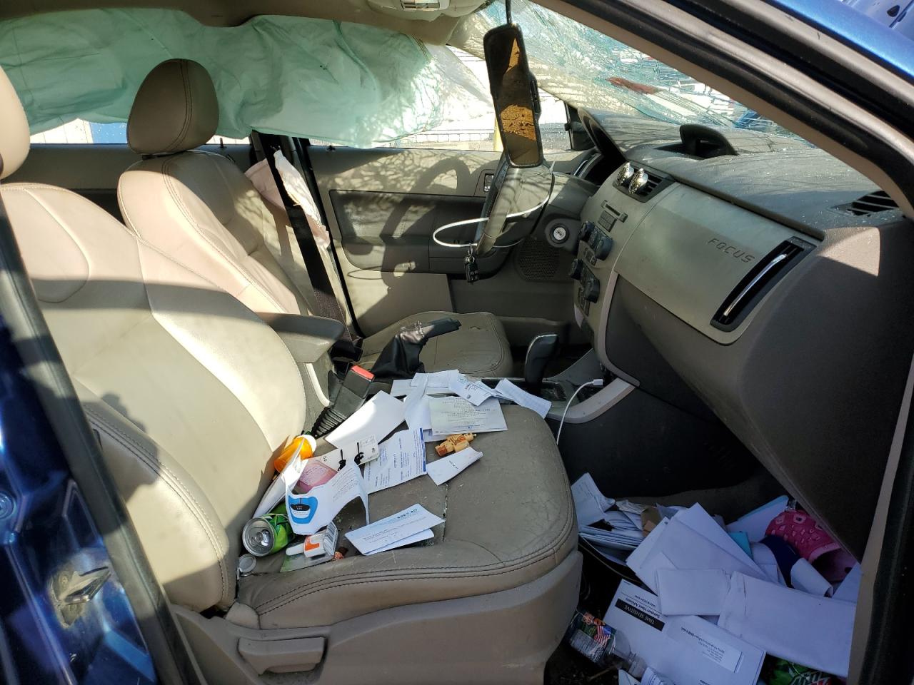 2009 Ford Focus VIN 1FAHP37N99W235403 Copart auction photo, all over damage thumbnail 7