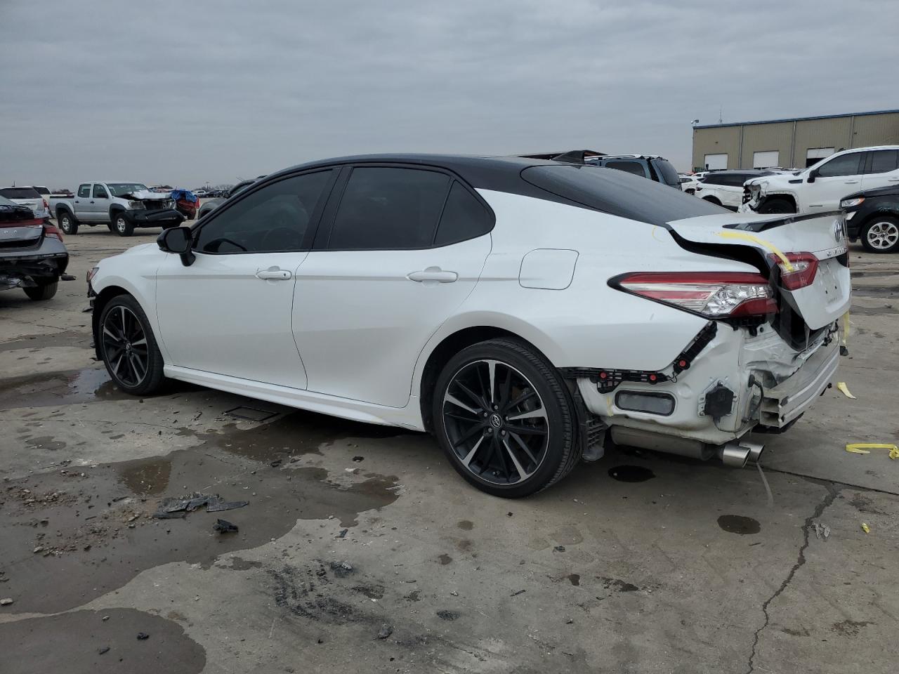 2019 Toyota Camry VIN 4T1BZ1HK7KU023163 Copart auction photo, front end / rear end damage thumbnail 2