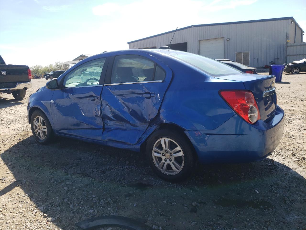 2016 Chevrolet Sonic VIN 1G1JC5SH3G4174054 Copart auction photo, side / front end damage thumbnail 2