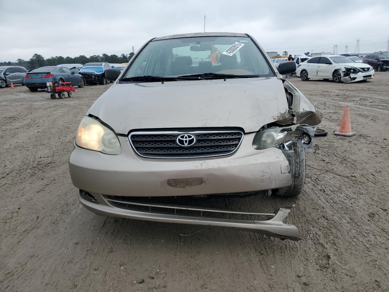 2006 Toyota Corolla VIN 2T1BR32E56C669694 Copart auction photo, front end / side damage thumbnail 5