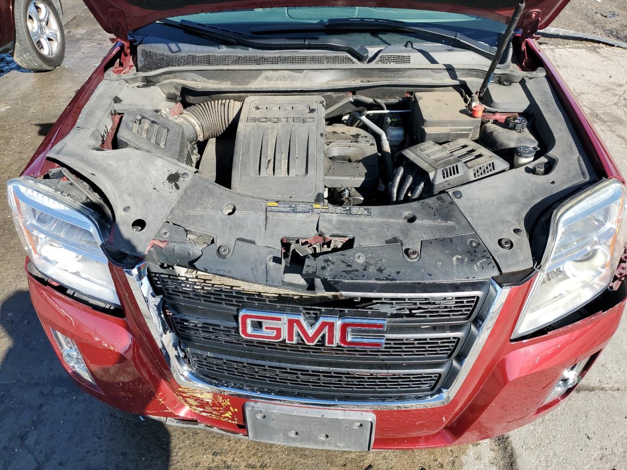 2011 GMC Terrain VIN 2CTFLTEC3B6310096 Copart auction photo, front end / side damage thumbnail 12