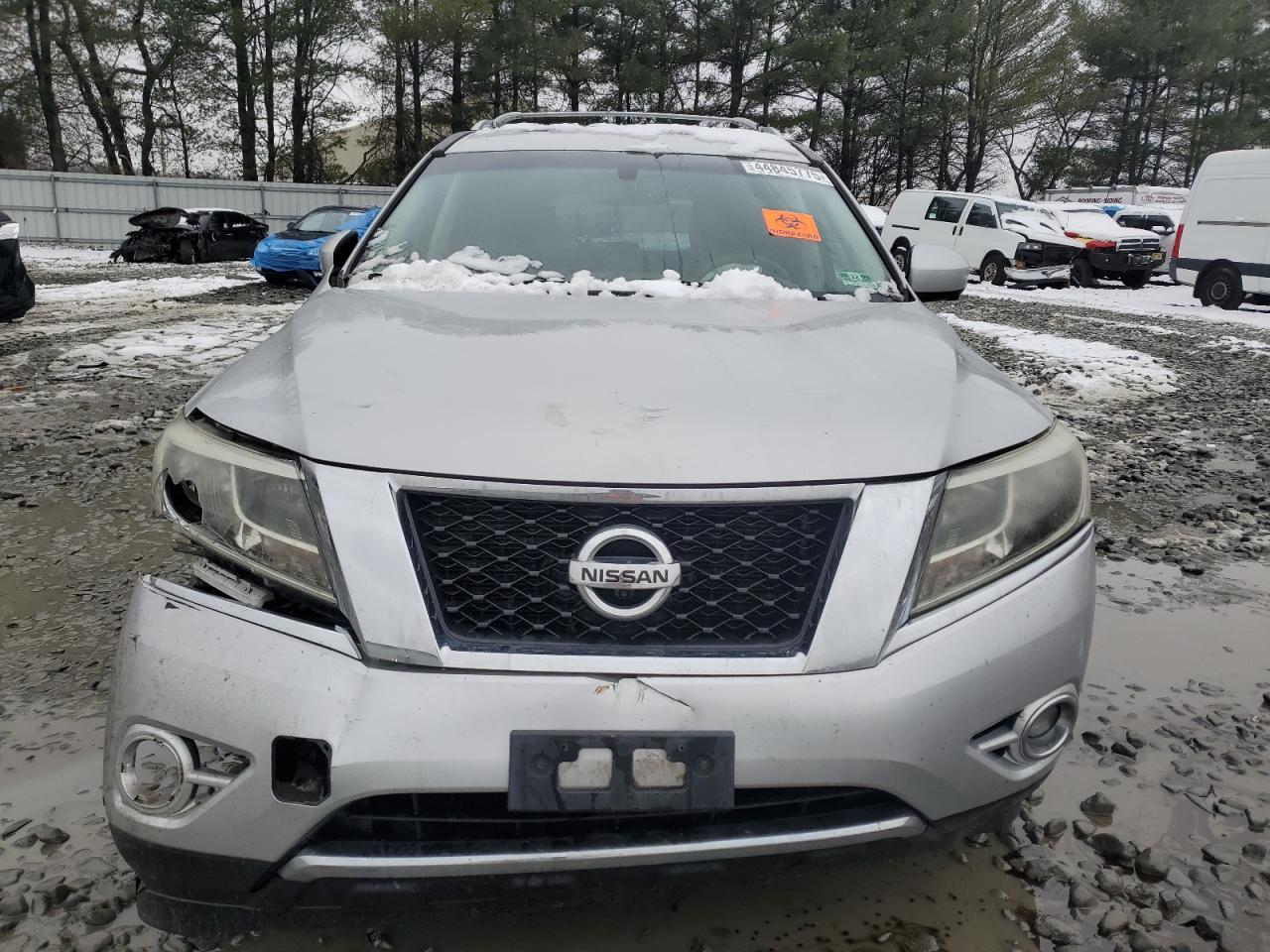 2014 Nissan Pathfinder VIN 5N1AR2MM6EC725882 Copart auction photo, front end damage thumbnail 5