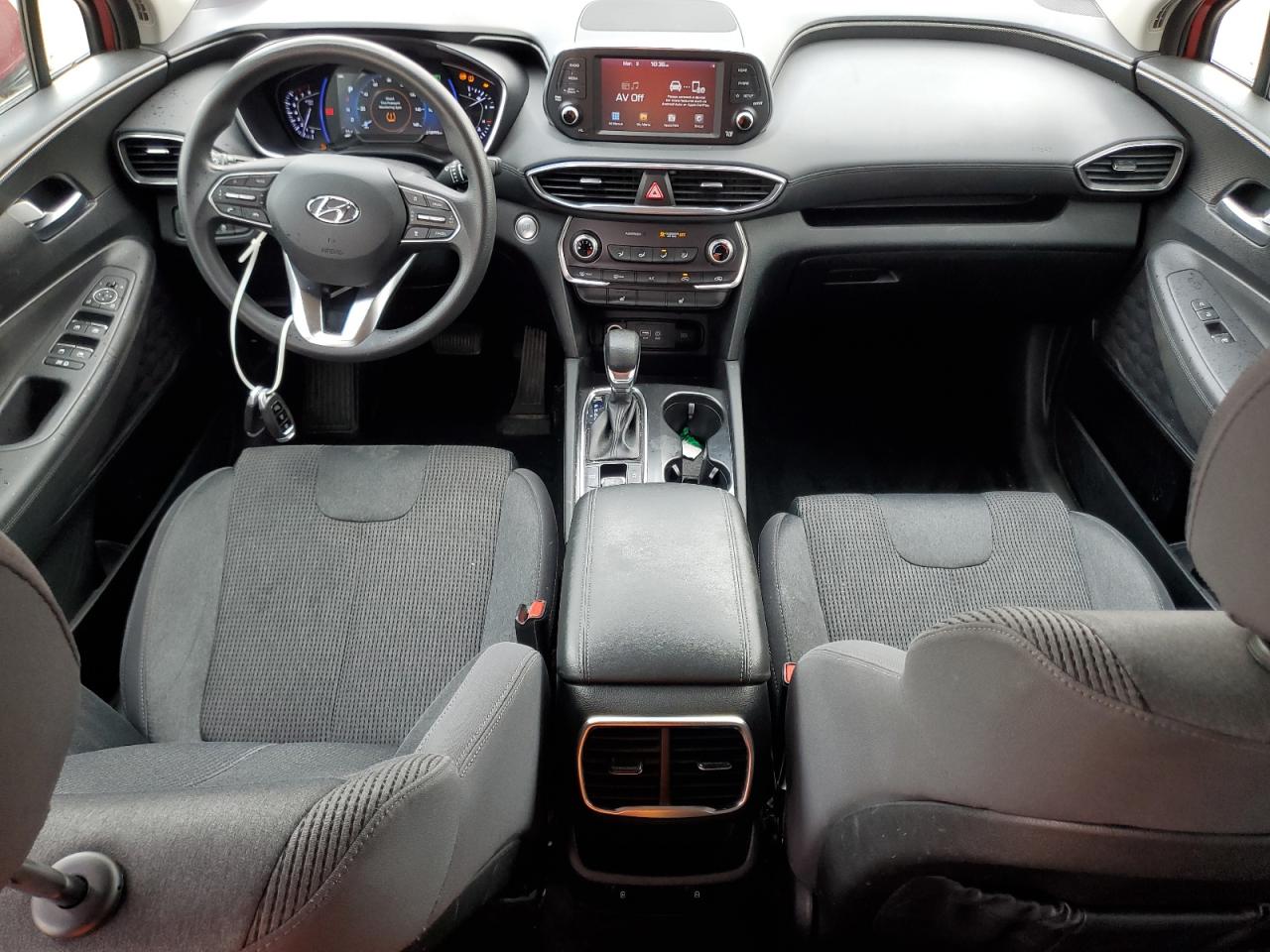 2020 Hyundai Santa Fe VIN 5NMS3CAD6LH202977 Copart auction photo, side / front end damage thumbnail 8