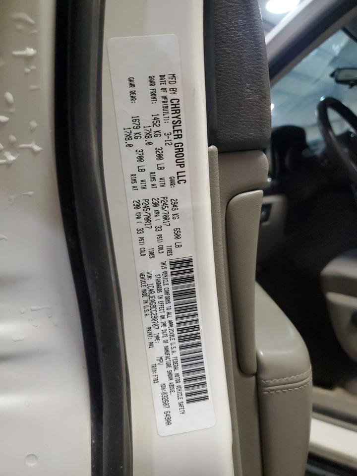 2012 Jeep Grand Cherokee VIN 1C4RJEAG9CC290707 Copart auction photo, rear end / minor dent/scratches damage thumbnail 14