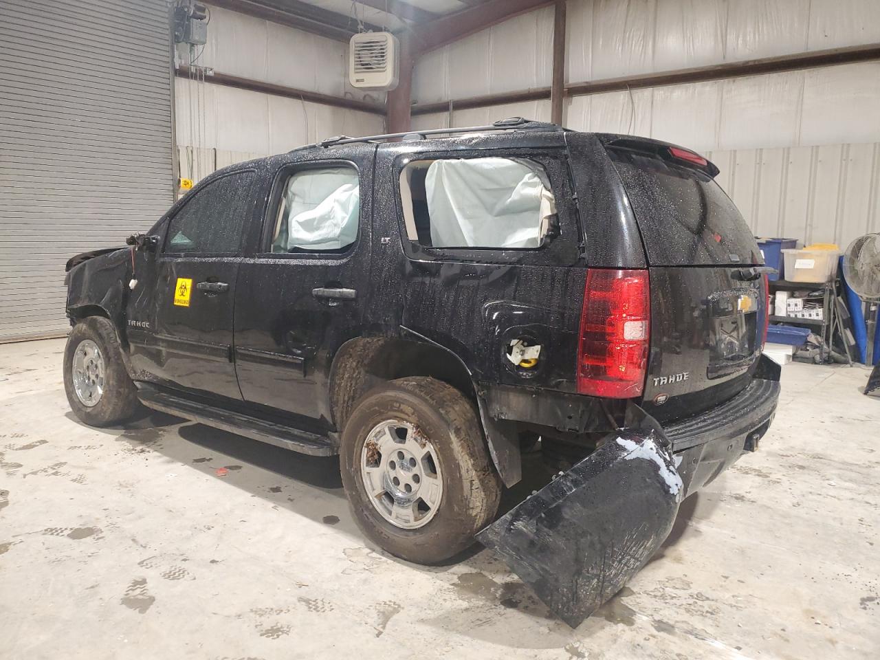 2012 Chevrolet Tahoe VIN 1GNSCBE09CR199741 Copart auction photo, rollover damage thumbnail 2