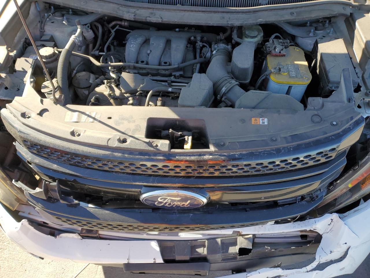 2014 Ford Explorer VIN 1FM5K8AR1EGA33613 Copart auction photo, front end / hail damage thumbnail 12