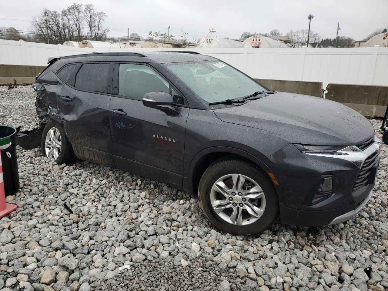 2021 Chevrolet Blazer VIN 3GNKBHR49MS514734 Copart auction photo, rear end / side damage thumbnail 4