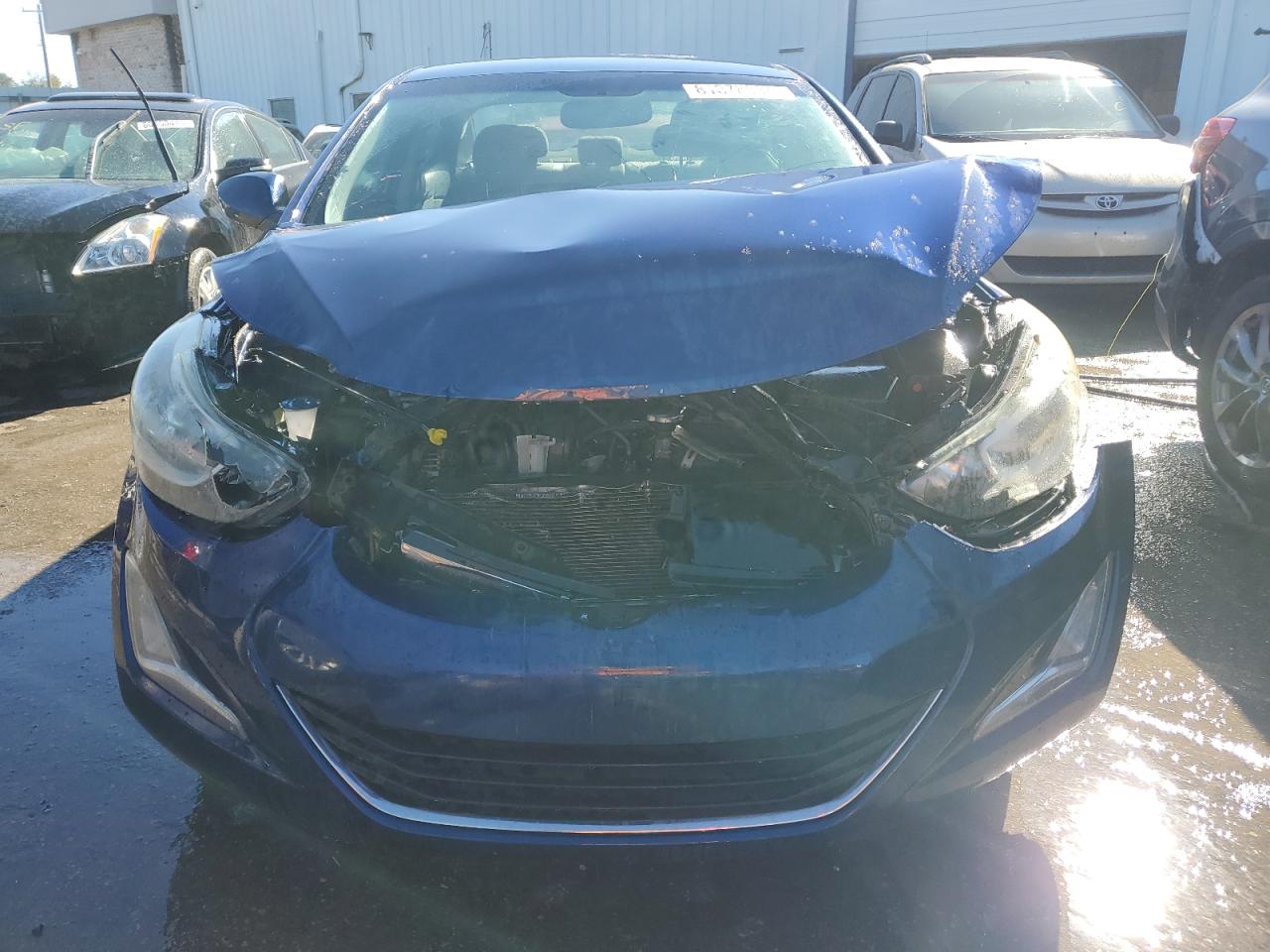 2016 Hyundai Elantra VIN 5NPDH4AE5GH714182 Copart auction photo, front end damage thumbnail 5