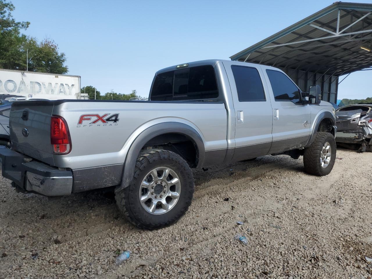 2012 Ford F250 VIN 1FT7W2BT1CED24002 Copart auction photo, rear end / side damage thumbnail 3