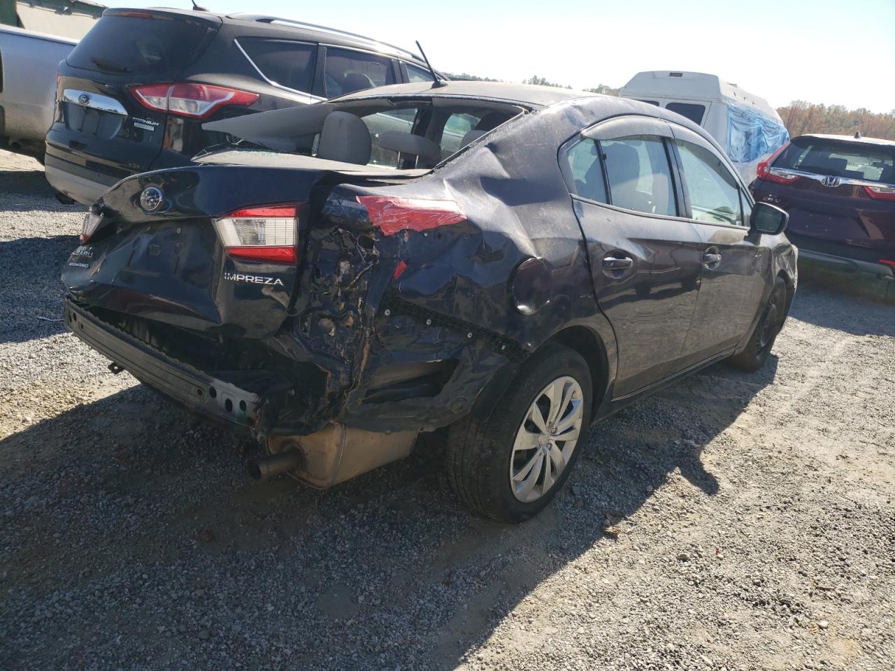 2021 Subaru Impreza VIN 4S3GKAB63M3603691 Copart auction photo, all over damage thumbnail 3