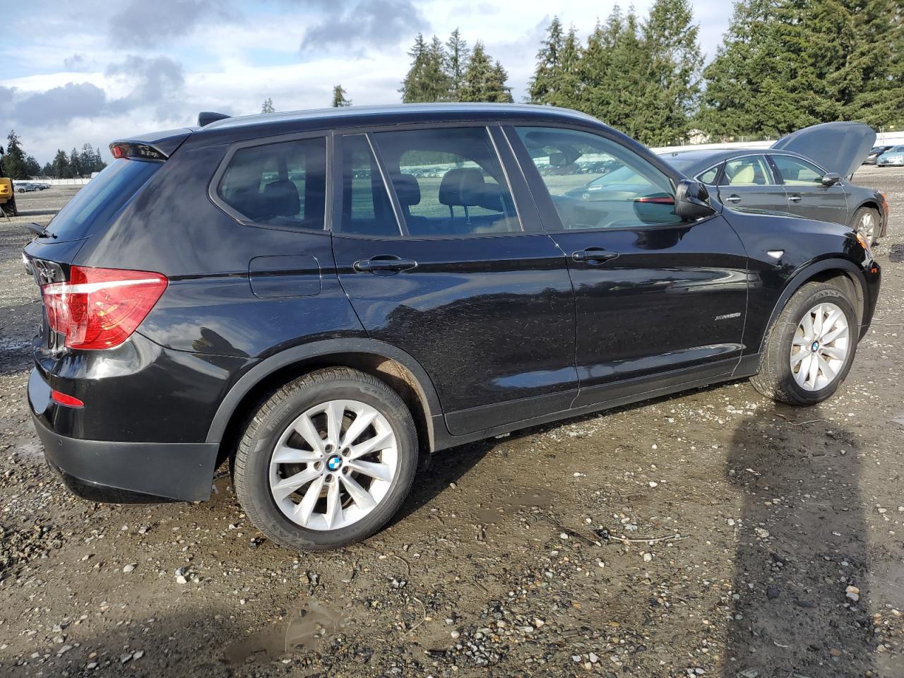 2014 BMW X3 VIN 5UXWX9C55E0D32459 Copart auction photo, side damage thumbnail 3