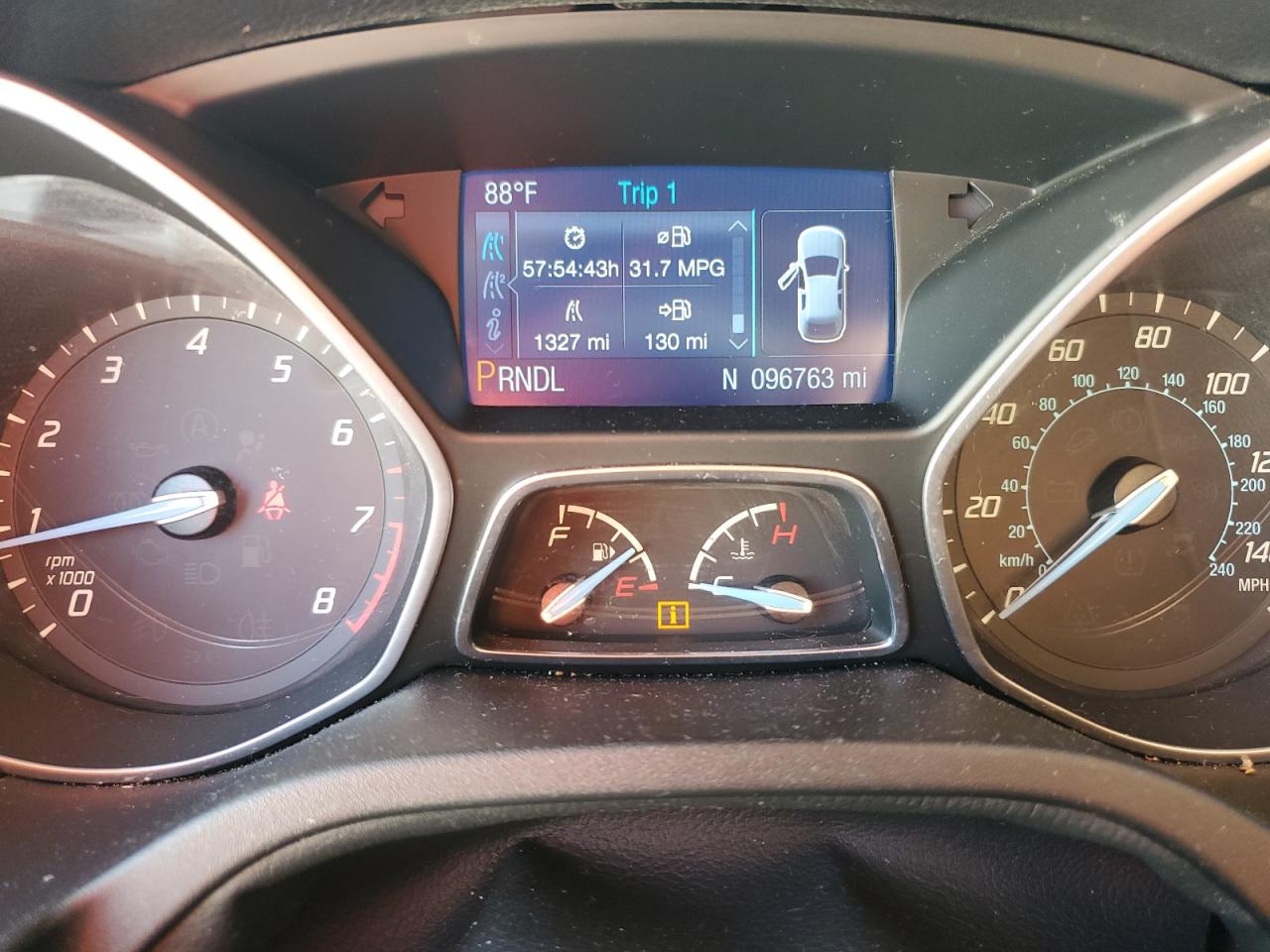 2014 Ford Focus VIN 1FADP3F26EL142193 Copart auction photo, rear end damage thumbnail 9