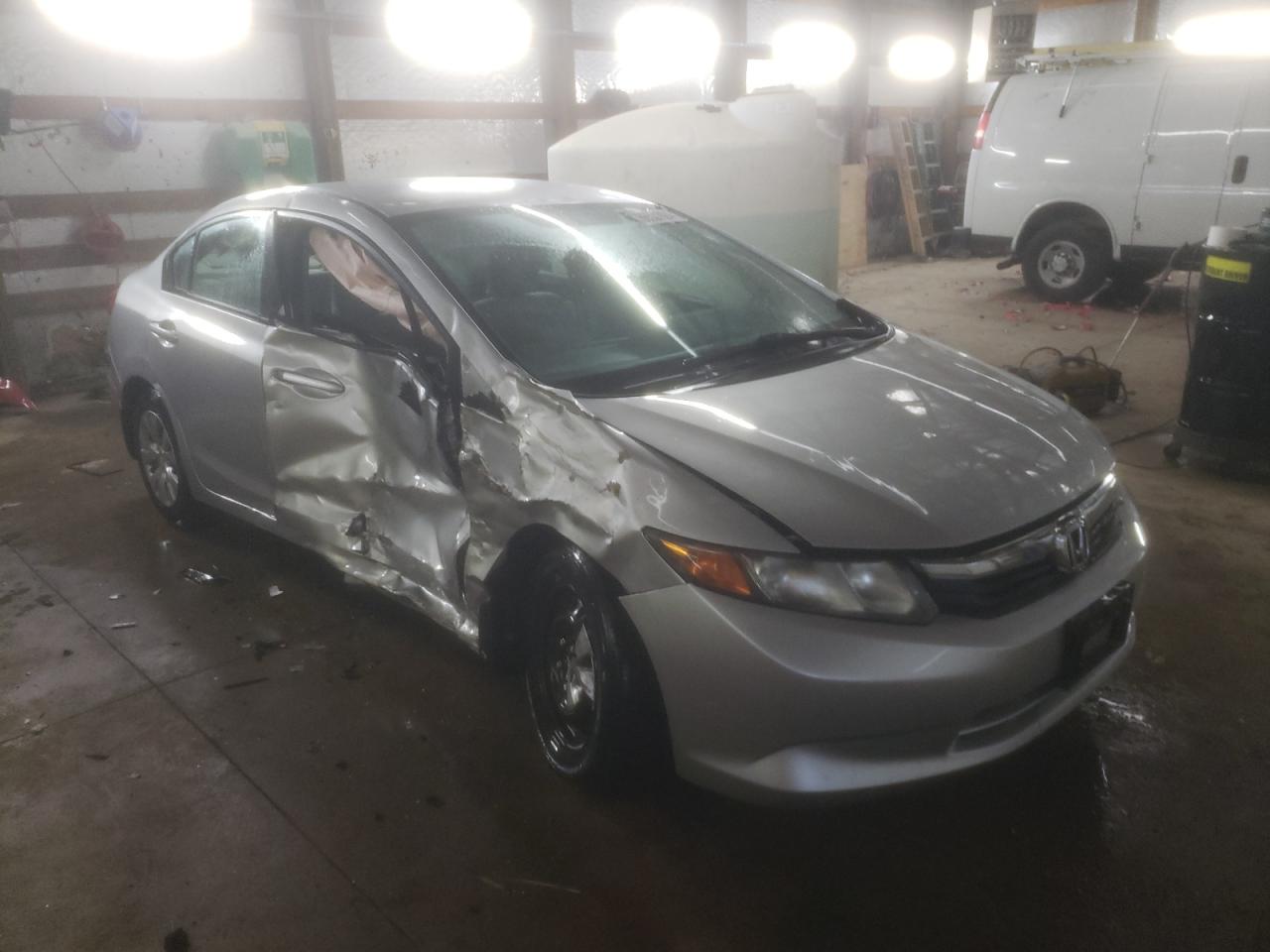 2012 Honda Civic VIN 19XFB2F51CE091116 Copart auction photo, side / front end damage thumbnail 4