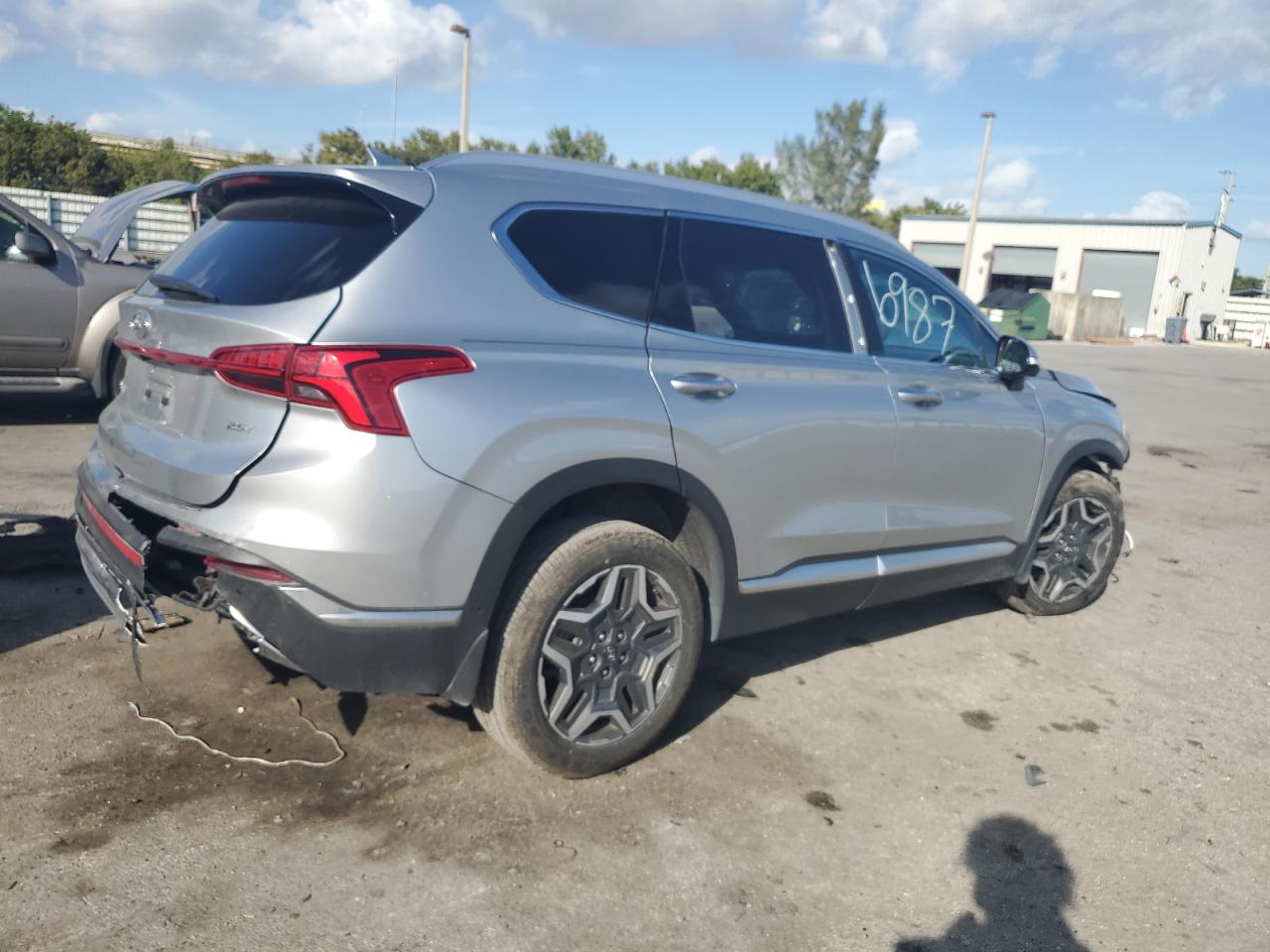 2023 Hyundai Santa Fe VIN 5NMS44AL3PH486987 Copart auction photo, all over damage thumbnail 3