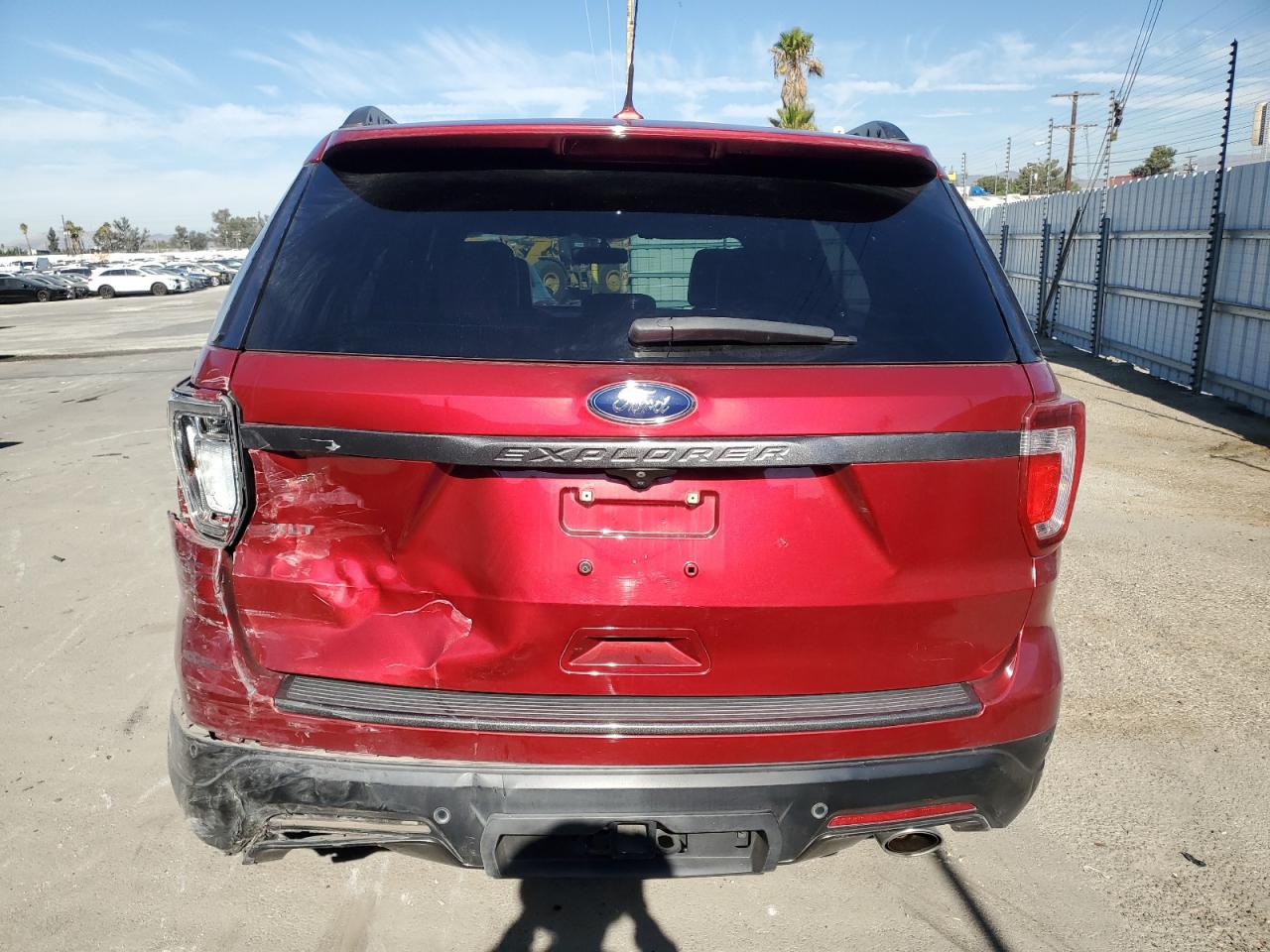 2018 Ford Explorer VIN 1FM5K7D8XJGC28665 Copart auction photo, rear end damage thumbnail 6