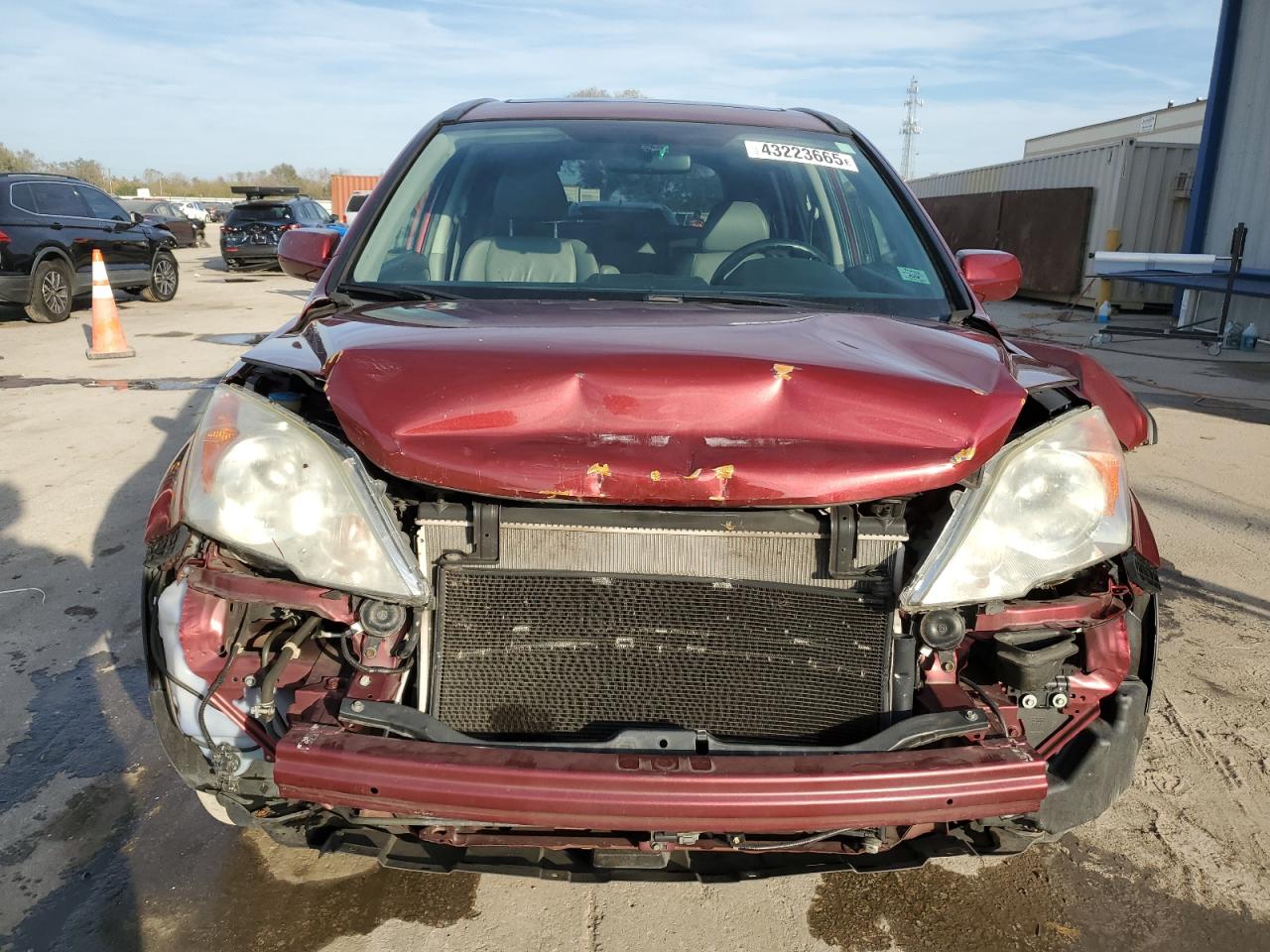 2010 Honda CR-V VIN 5J6RE3H73AL014626 Copart auction photo, front end damage thumbnail 5