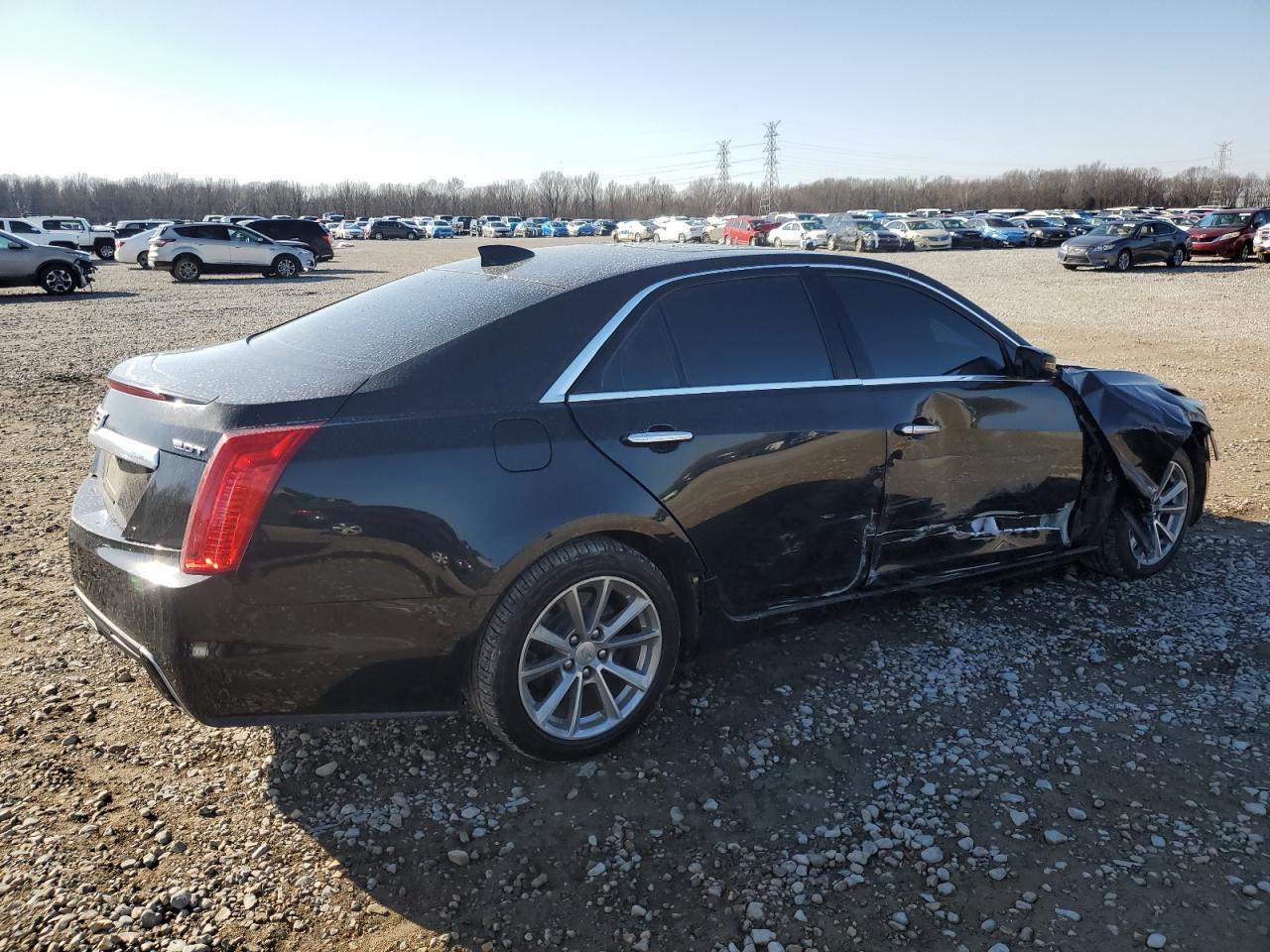 2019 Cadillac CTS VIN 1G6AR5SX5K0119556 Copart auction photo, side / front end damage thumbnail 3