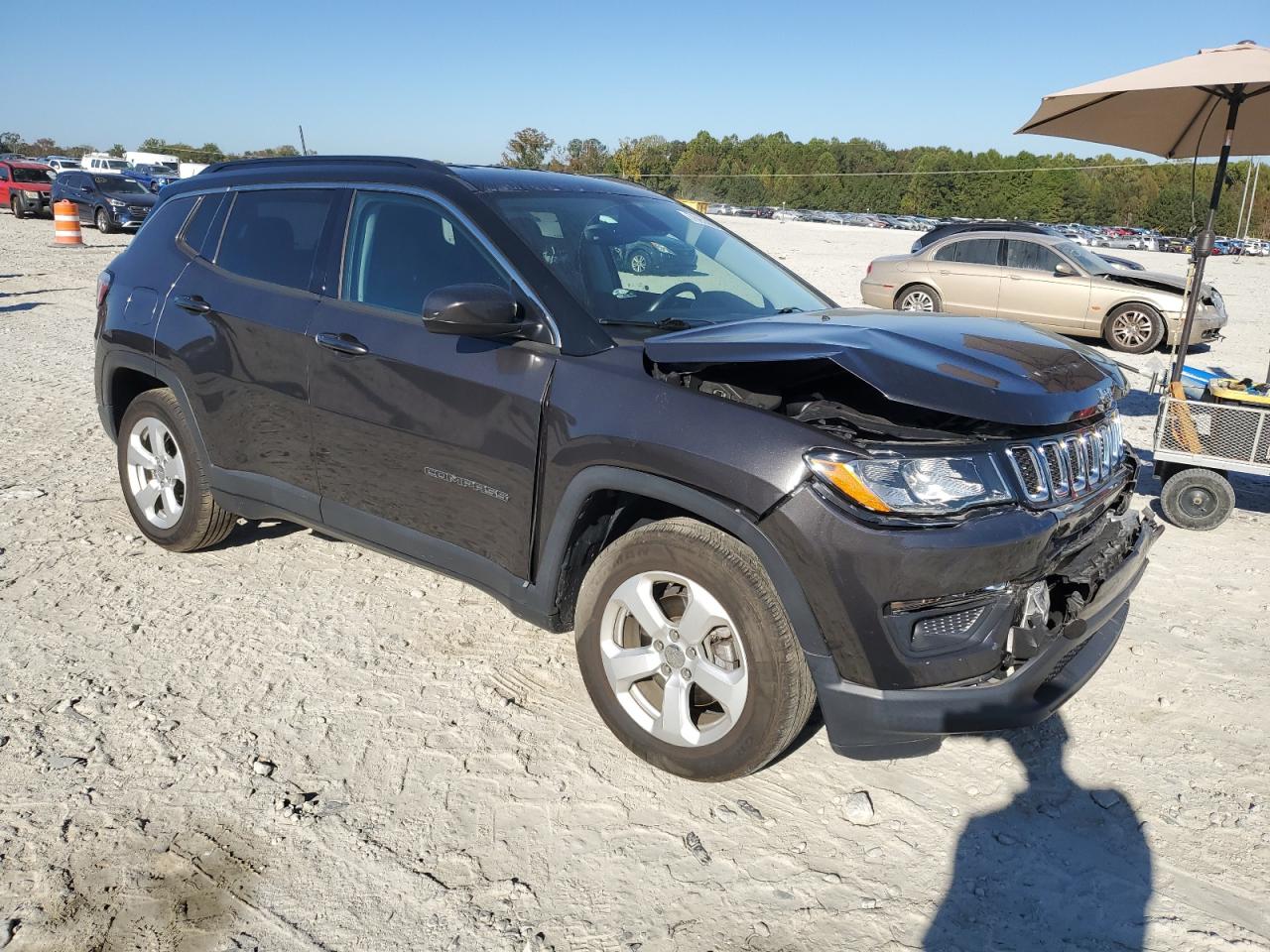 2018 Jeep Compass VIN 3C4NJCBB5JT308787 Copart auction photo, front end damage thumbnail 4