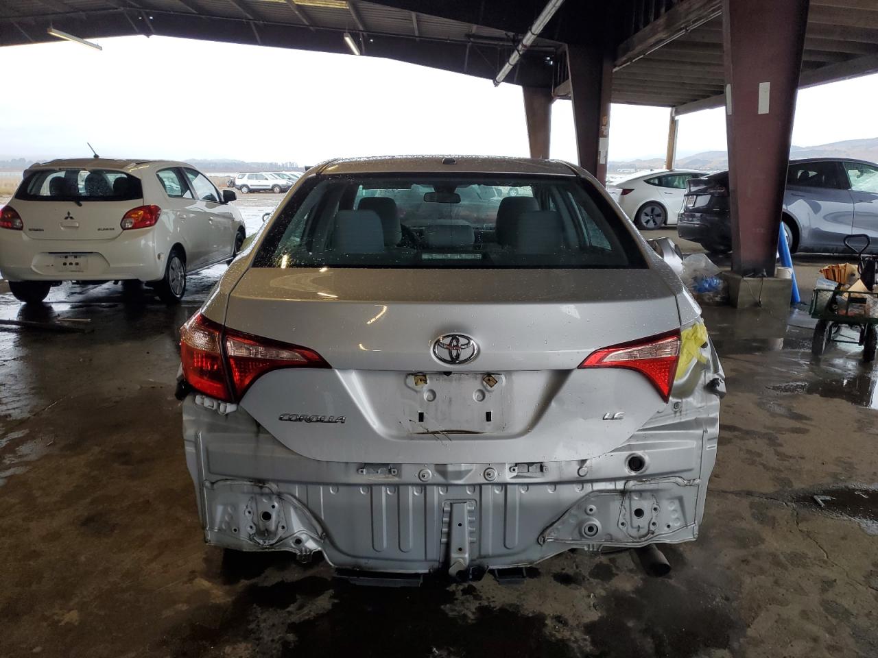 2017 Toyota Corolla VIN 2T1BURHE2HC765875 Copart auction photo, rear end damage thumbnail 6