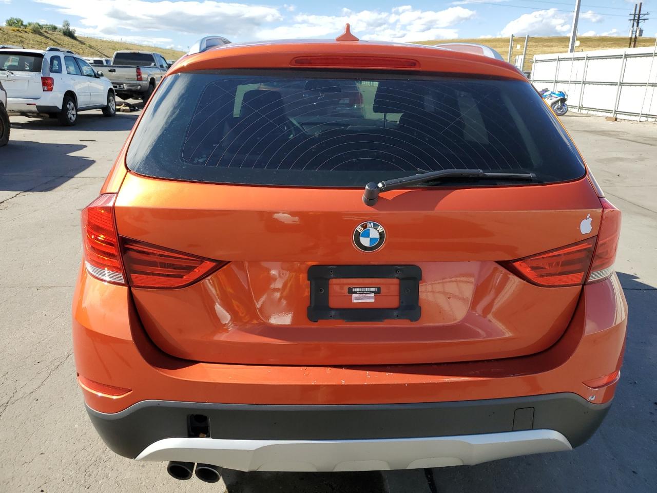 2014 BMW X1 VIN WBAVM1C50EVW52177 Copart auction photo, hail / front end damage thumbnail 6