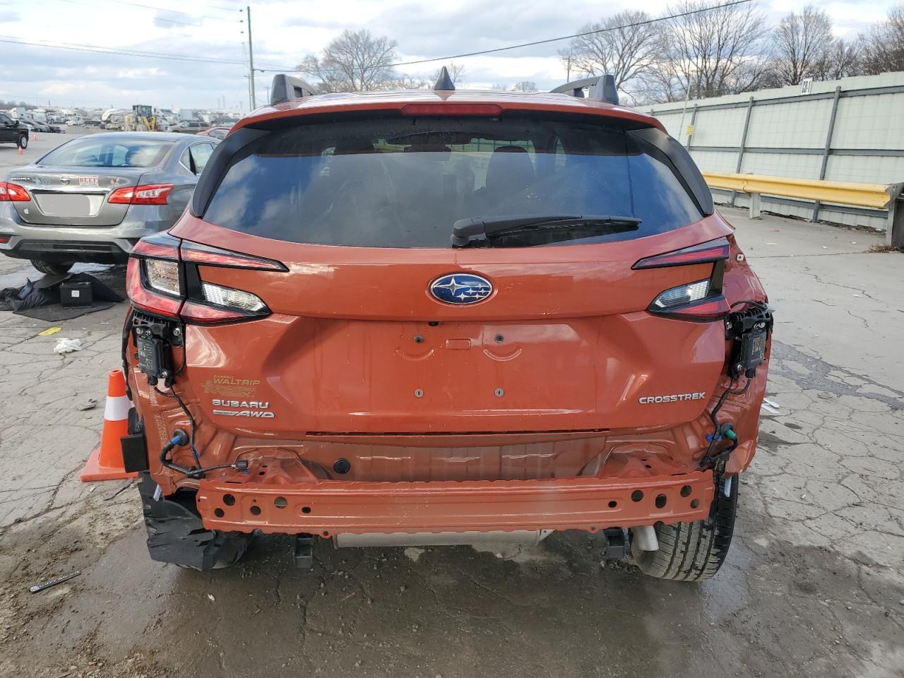 2024 Subaru XV VIN 4S4GUHM69R3806670 Copart auction photo, rear end / side damage thumbnail 6