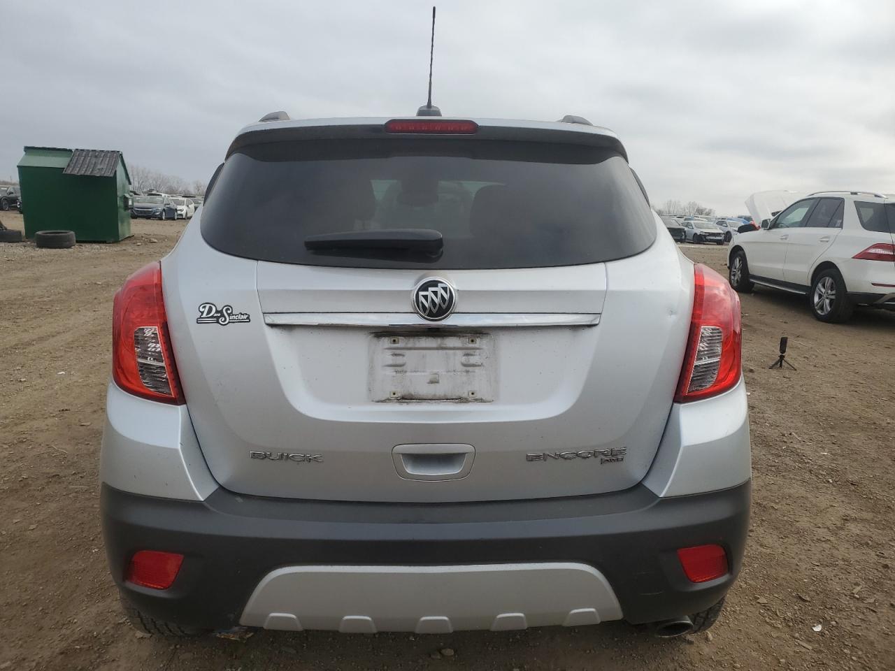 2016 Buick Encore VIN KL4CJGSB8GB632447 Copart auction photo, front end / side damage thumbnail 6
