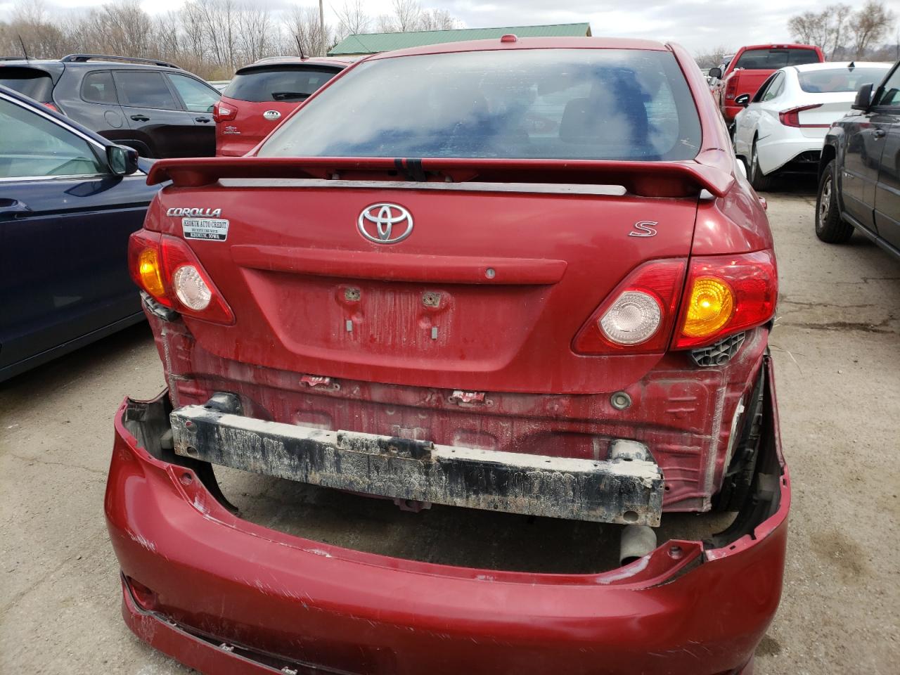 2009 Toyota Corolla VIN 1NXBU40EX9Z064368 Copart auction photo, front end / rear end damage thumbnail 6