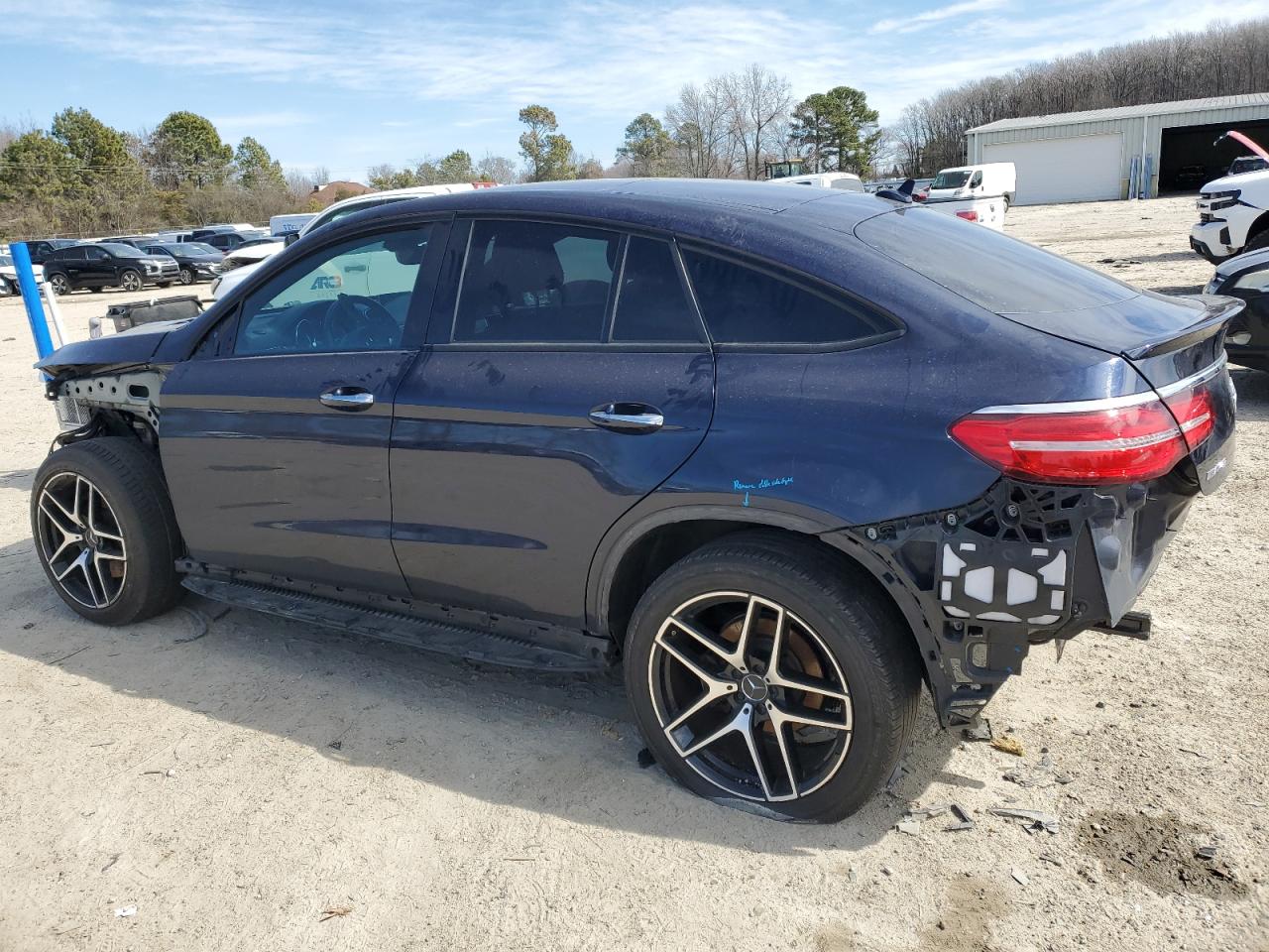 2018 Mercedes-Benz GLE VIN 4JGED6EB9JA110043 Copart auction photo, front end / rear end damage thumbnail 2